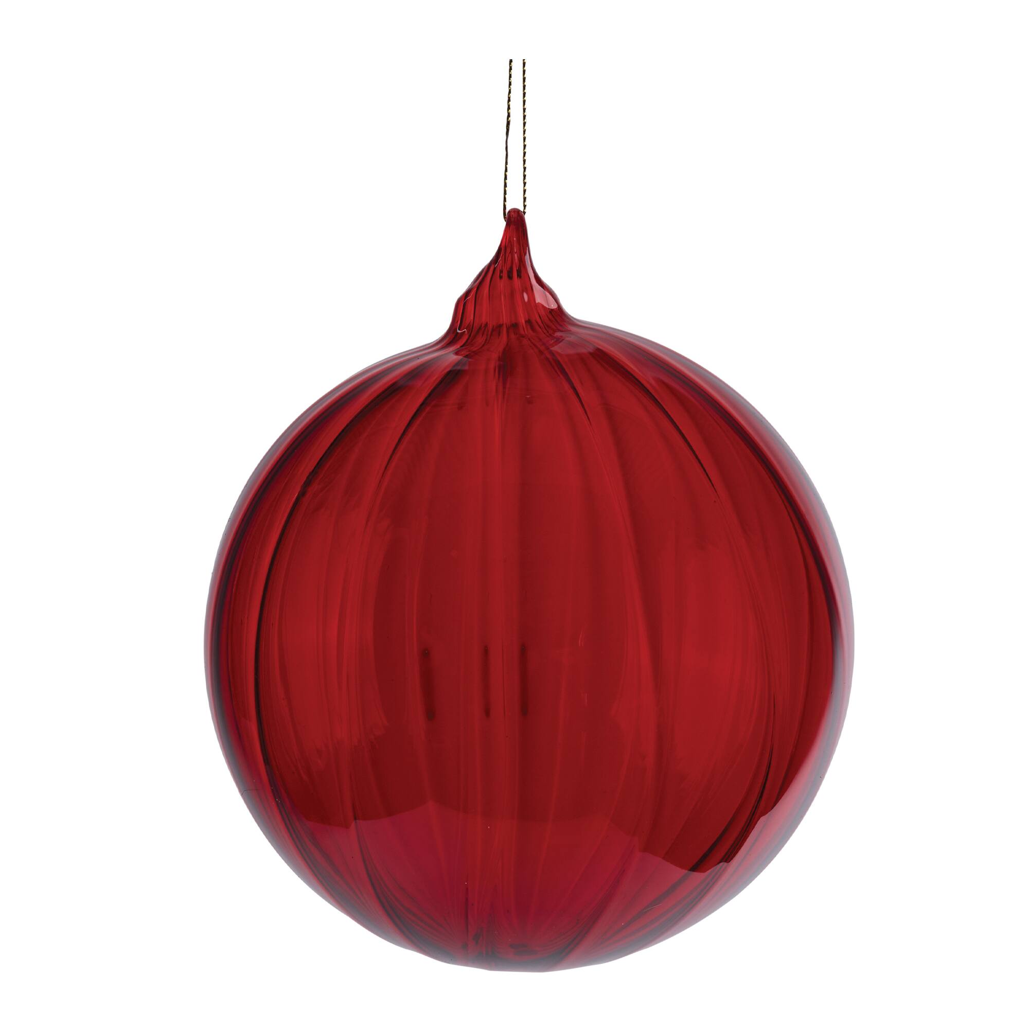 Melrose 6" Oversized Glass Ball Ornaments, 3ct.