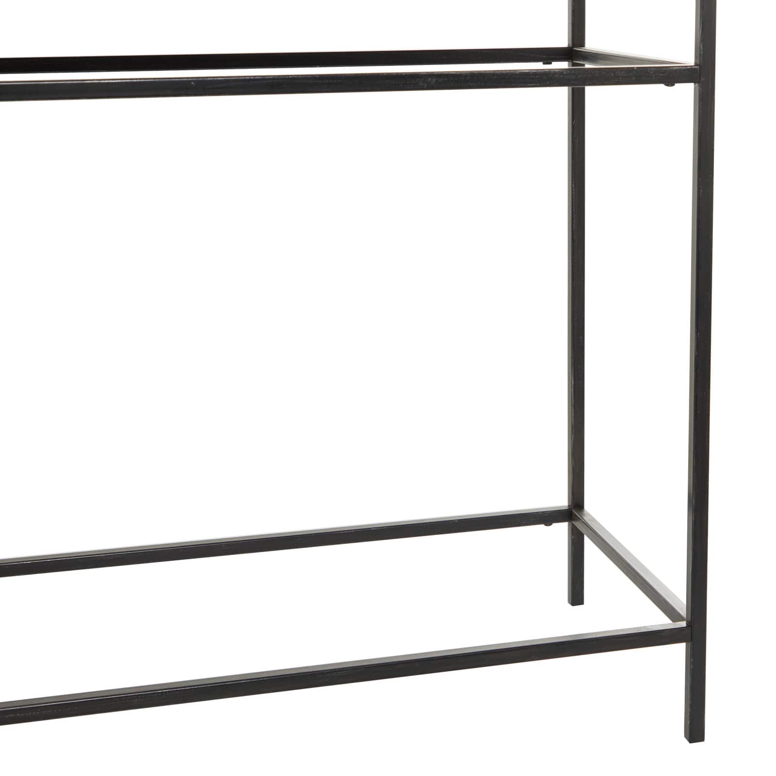 Brown Metal Rustic Console Table 30" x 48" x 16"