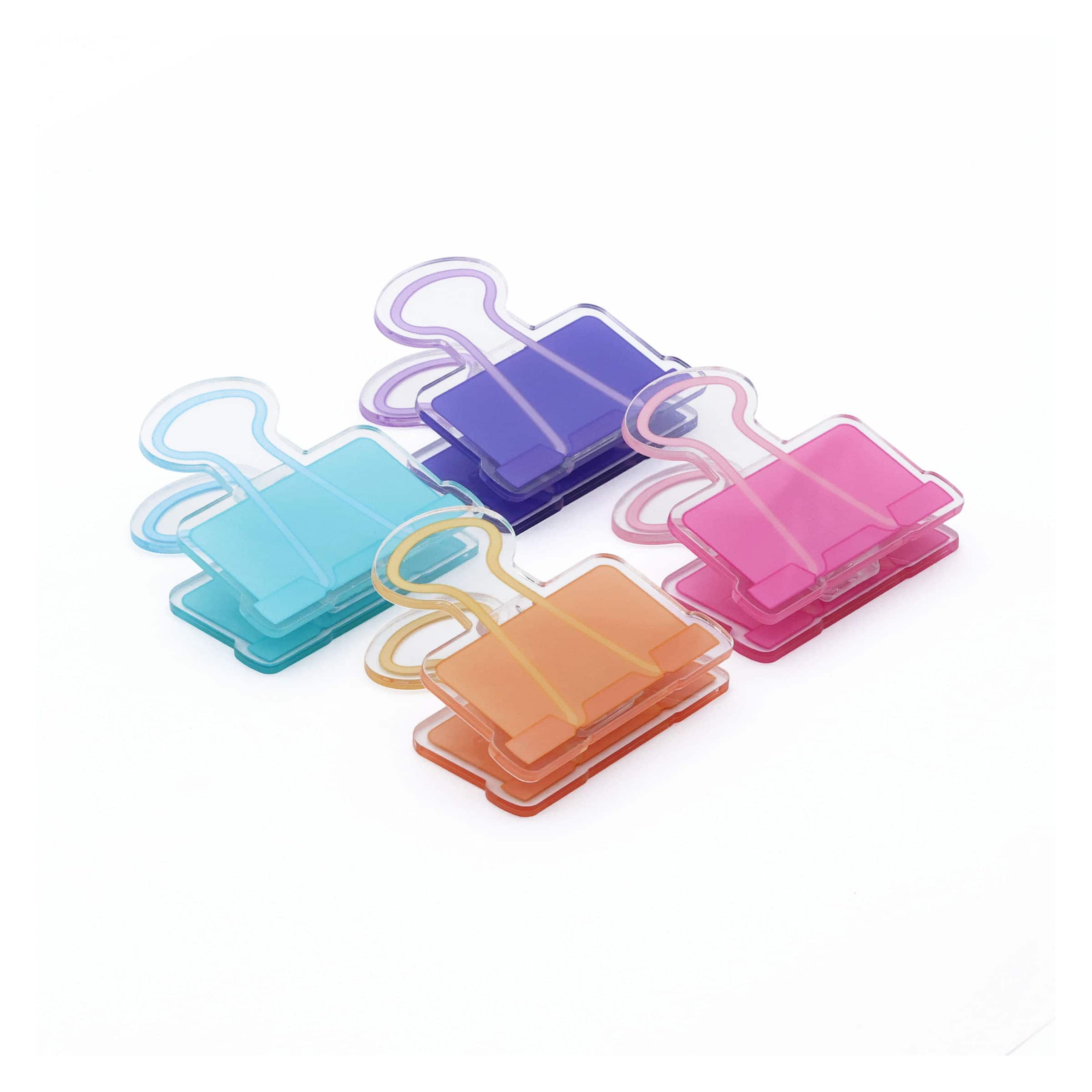Teacher Acrylic Binder Clips, 4ct. by B2C™