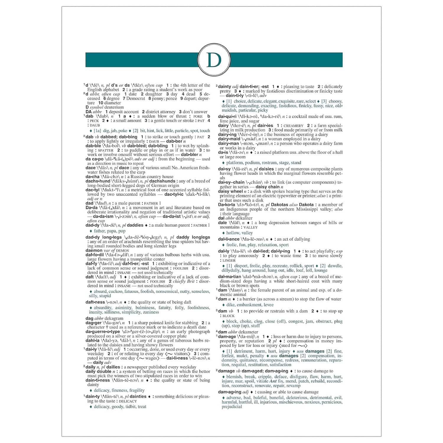 Federal Street Press Webster's All-in-One Dictionary & Thesaurus, Third Edition