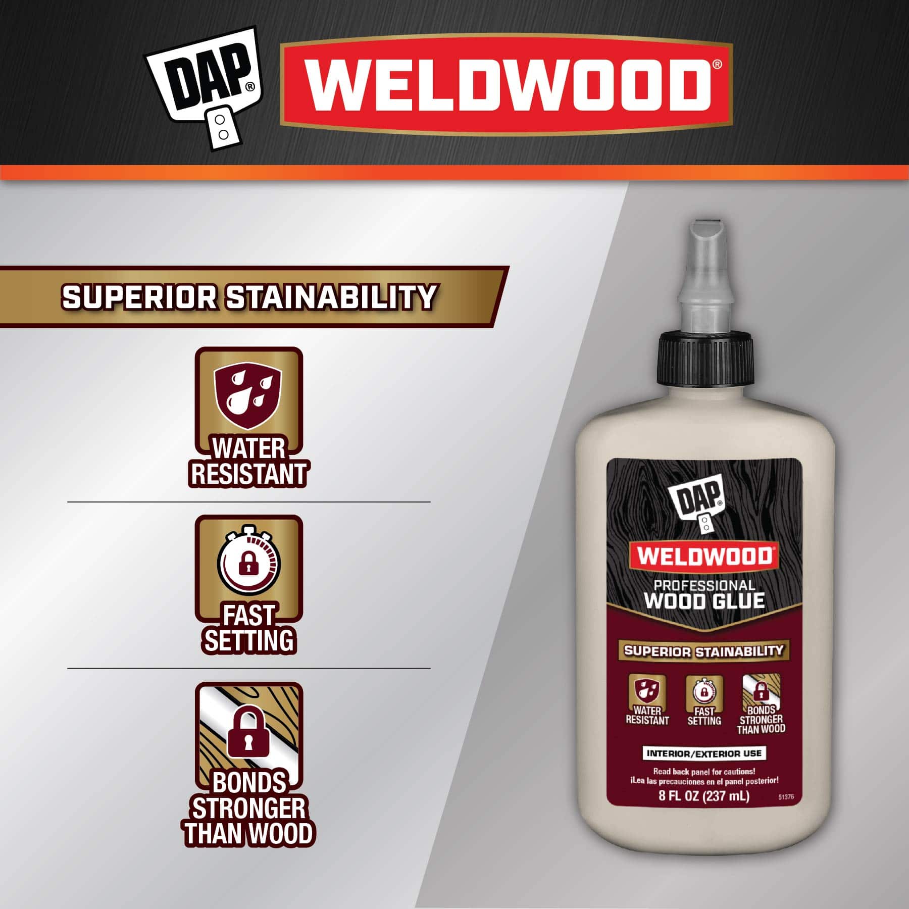 DAP® Weldwood® 8oz. Professional Wood Glue
