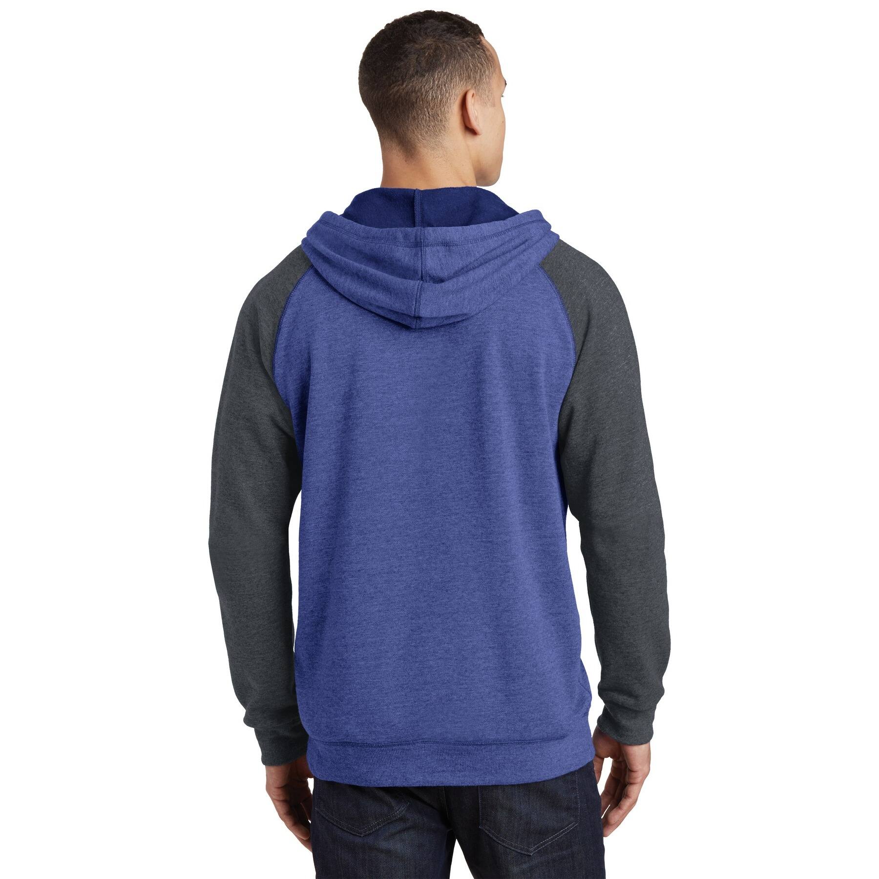 District® Men's Lightweight Fleece Raglan Hoodie