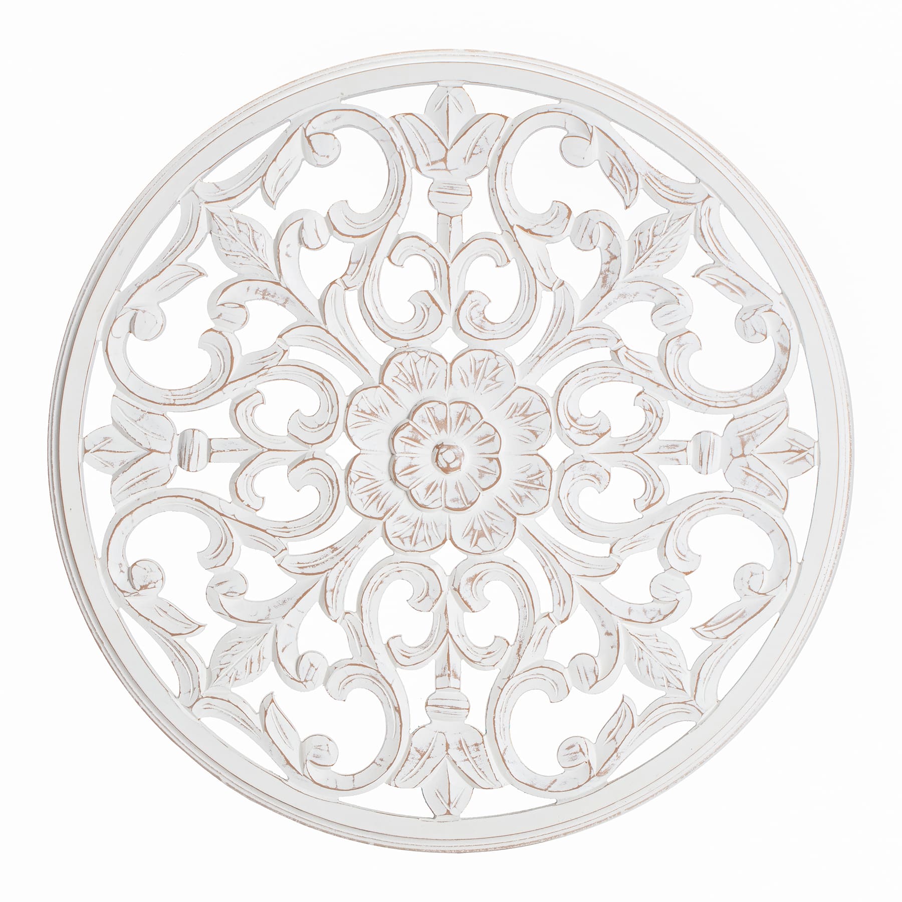 Habitat Bastia White Round Medallion
