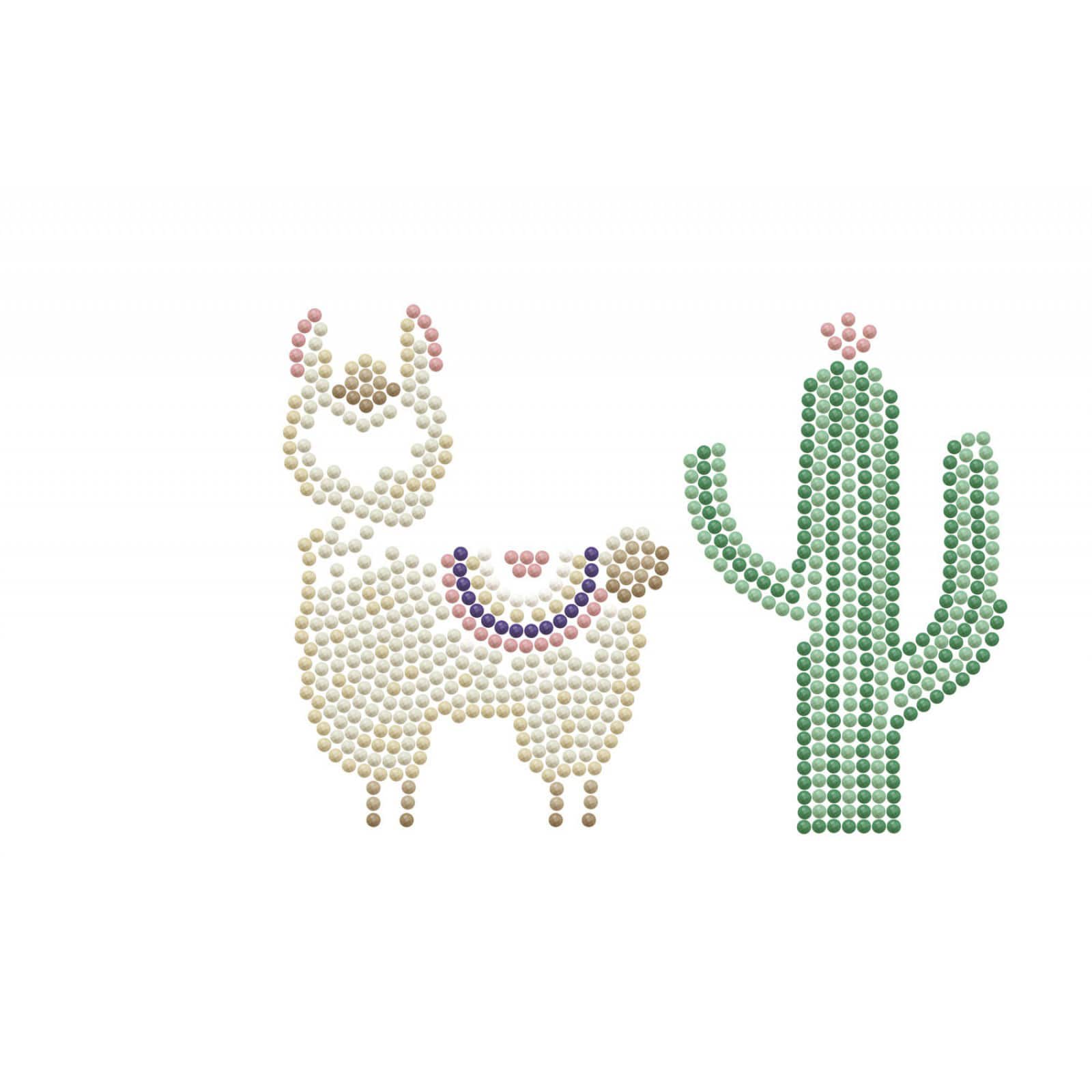 Diamond Dotz® Beginner Llama Party Zipper Pouch Diamond Painting Kit