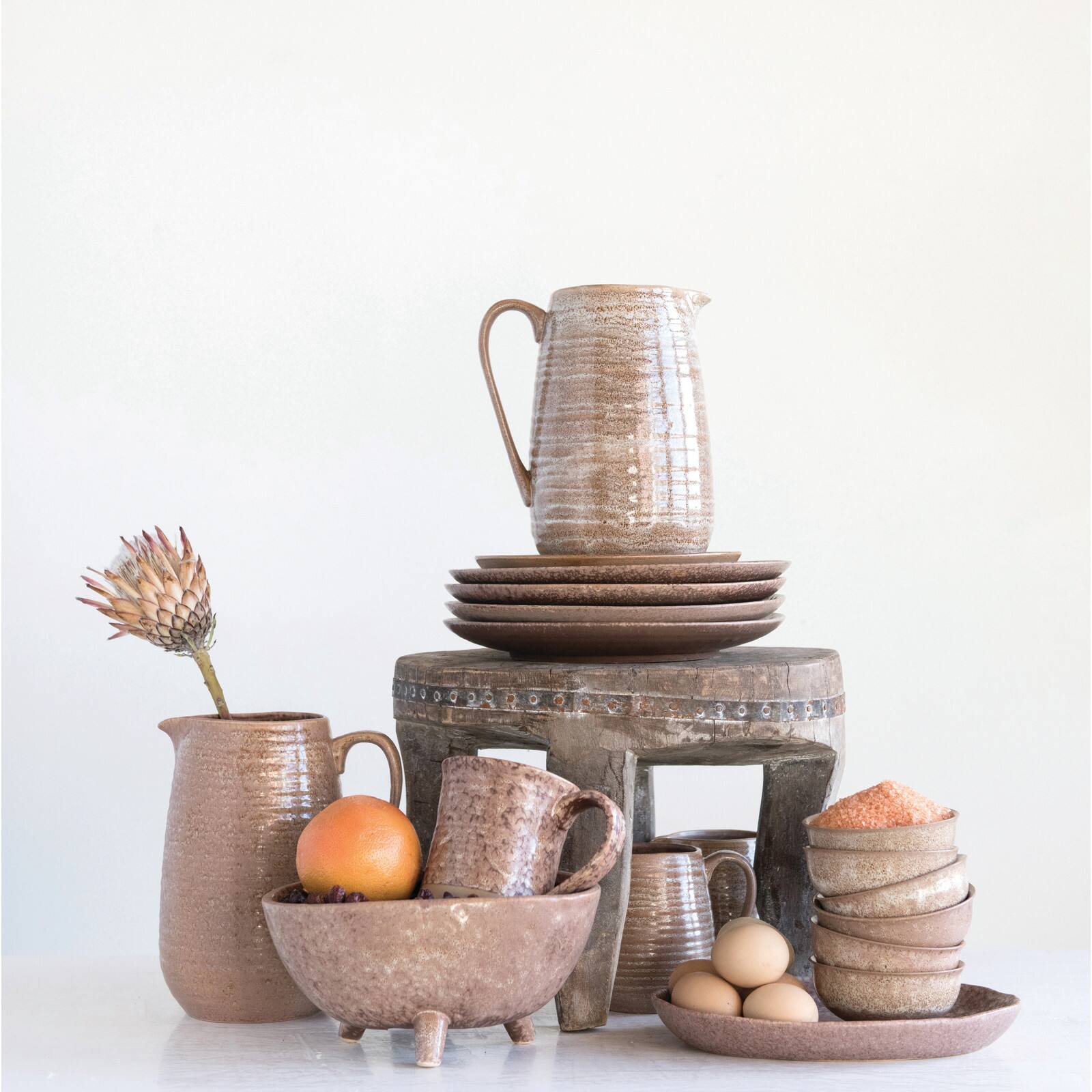 Hello Honey® Stoneware Mug with Reactive Glaze Finish Set