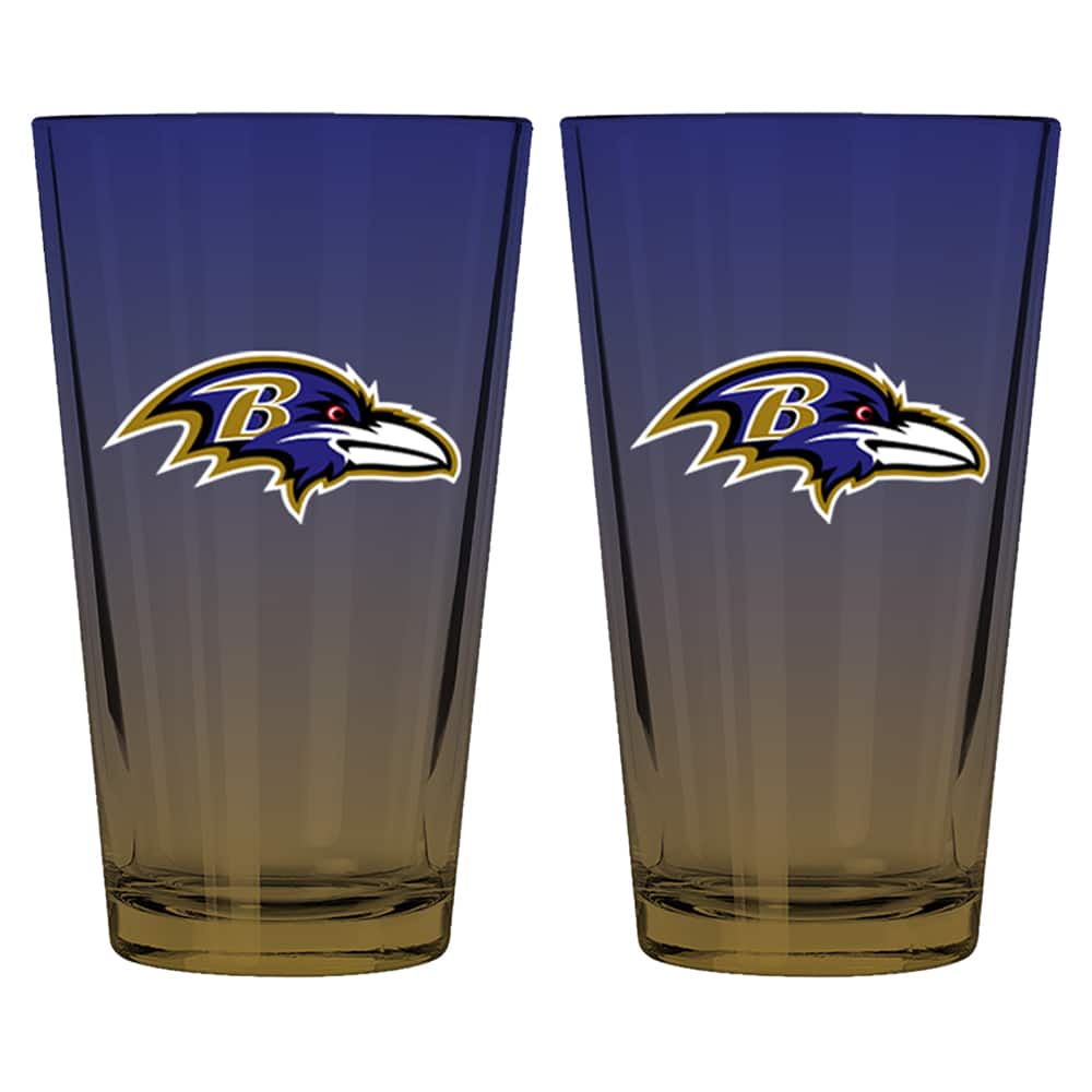 The Memory Company 16oz. NFL Ombre Pint Glasses, 2ct.