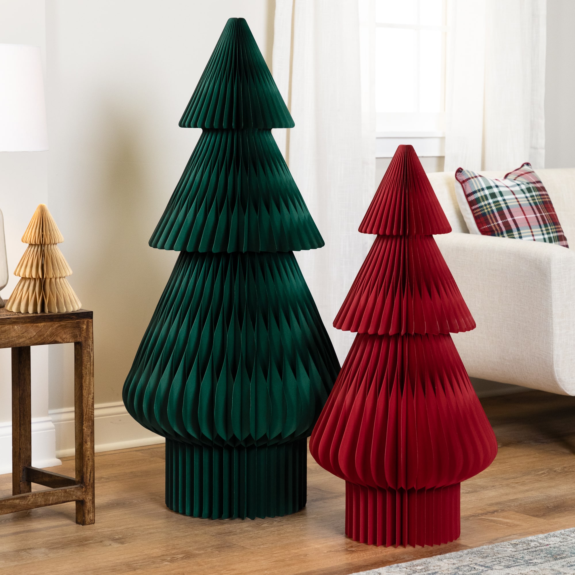 4ft. Paper Accordion Honeycomb Foldable Christmas Tree