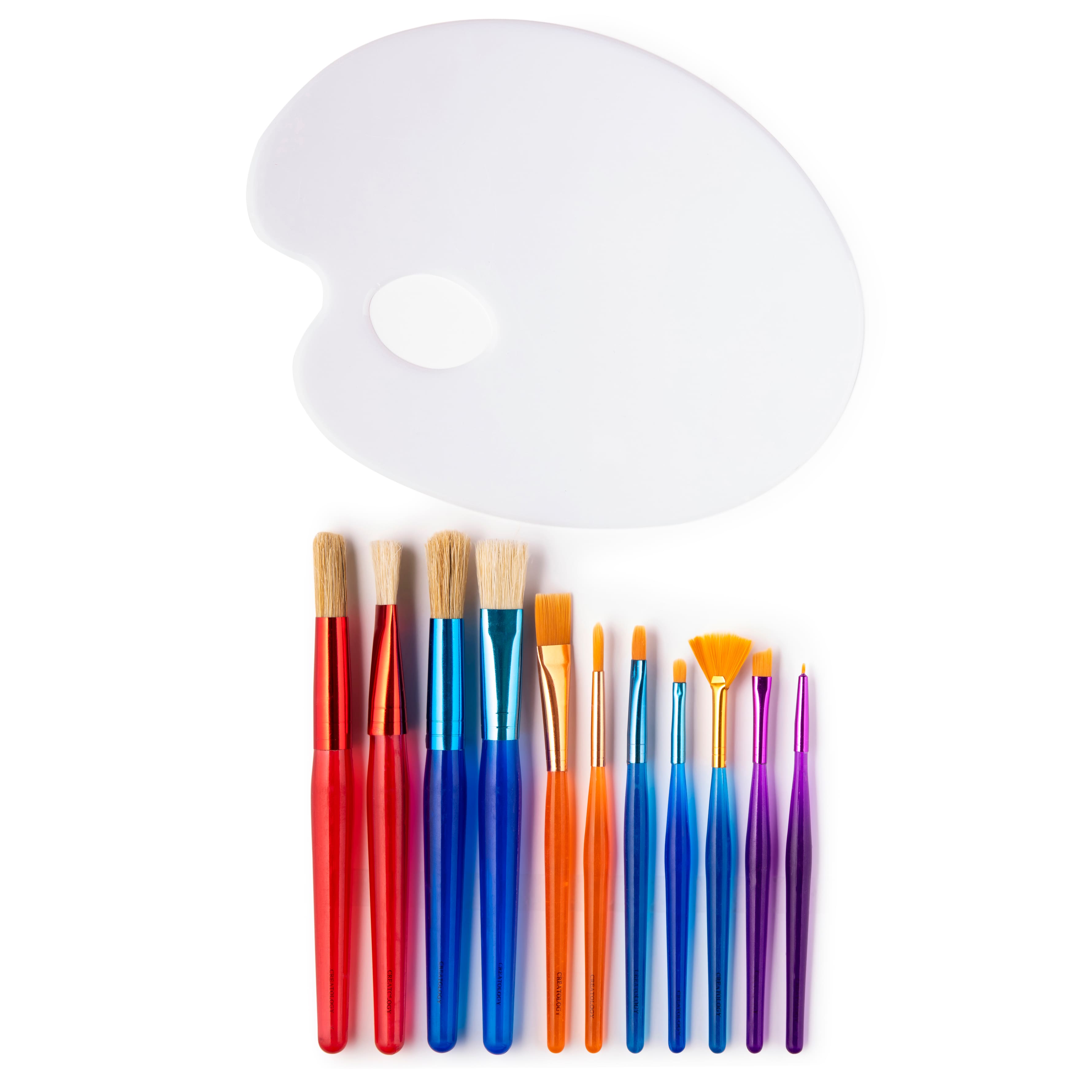 12 Pack: Paint Brushes with Palette Kit by Creatology®