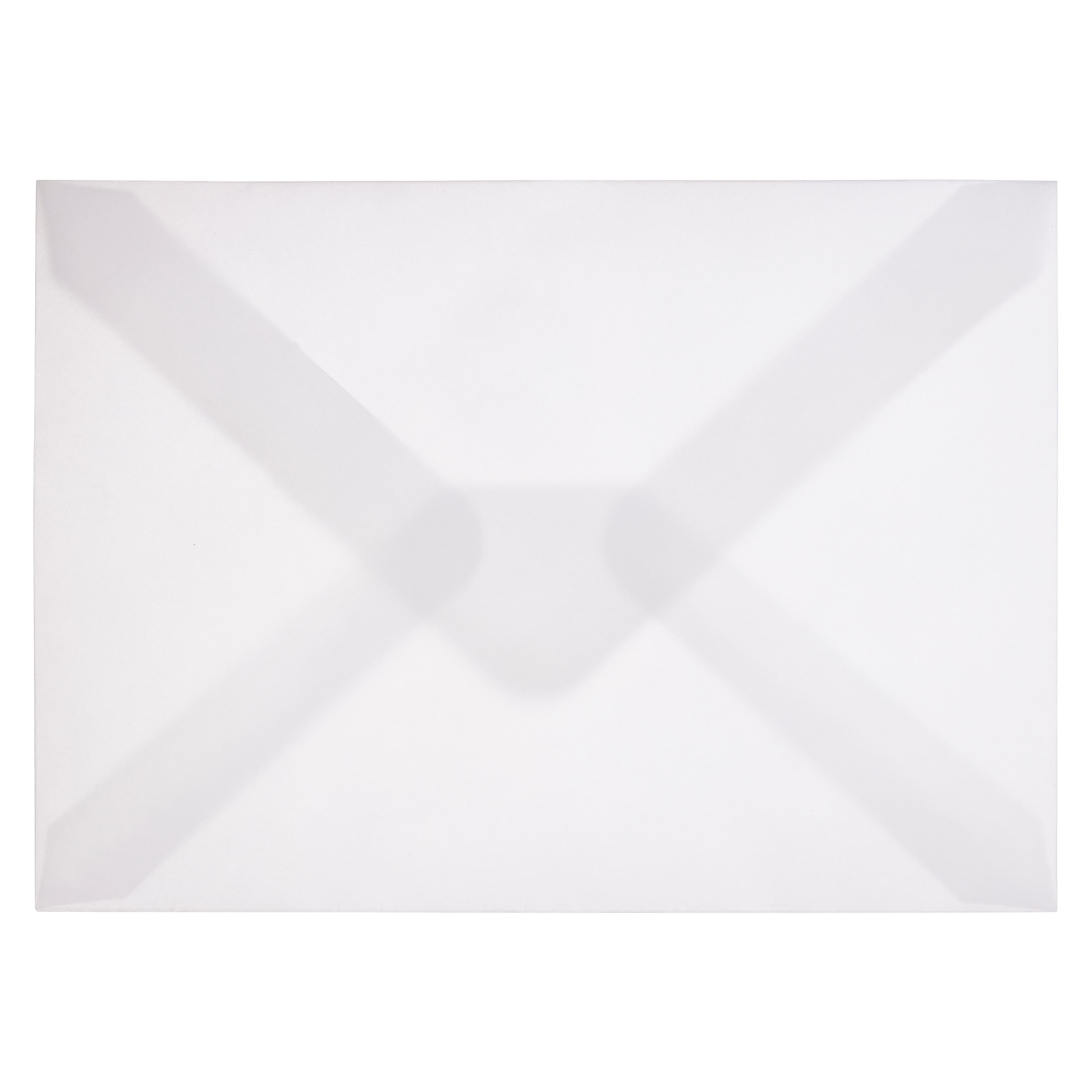 12 Packs: 50 ct. (600 total) 5.25" x 7.25" White Vellum Envelopes by Recollections™