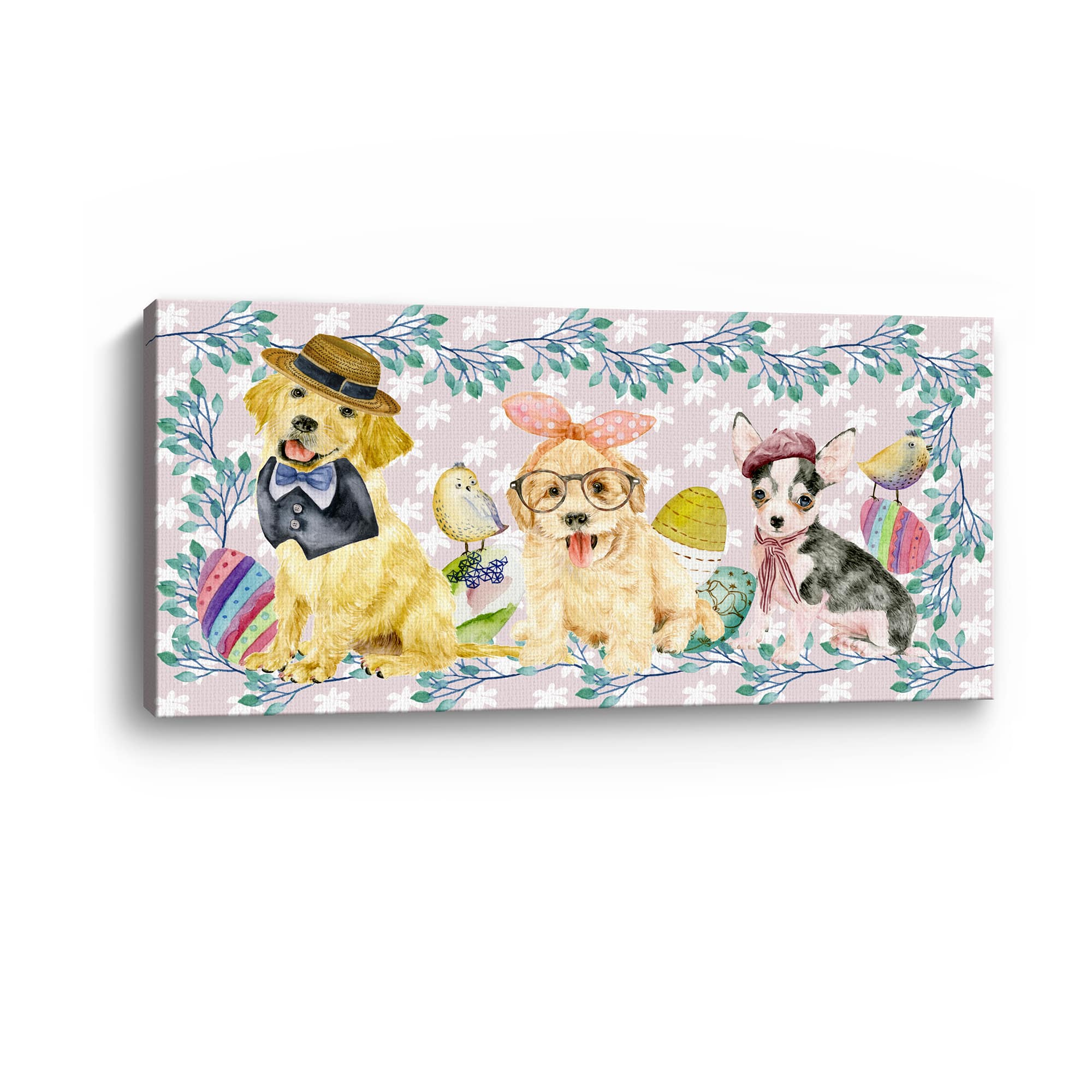 Lumaprints Easter Pups IV Canvas Giclée Art