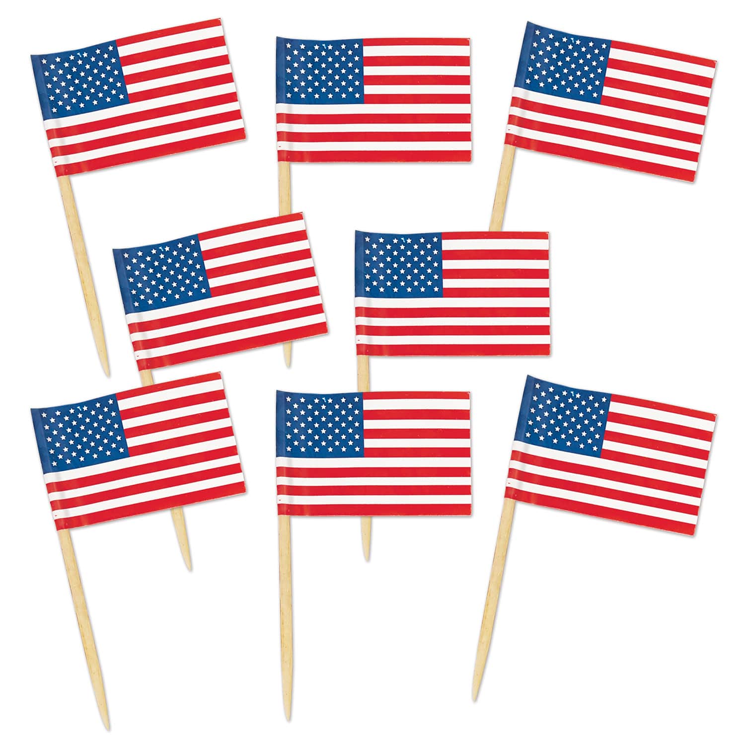 Beistle 2.5" United States Flag Picks, 150ct.