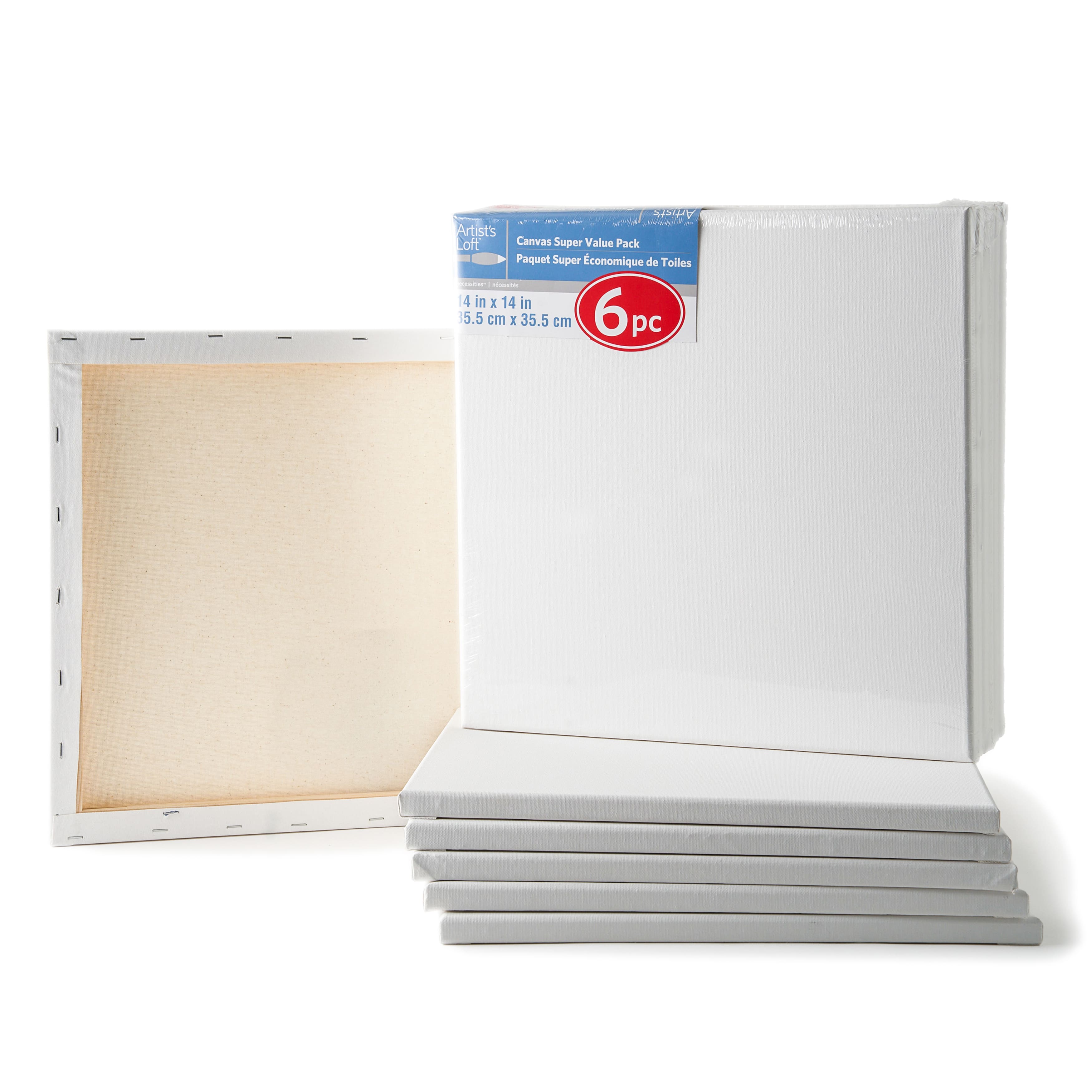 6 Pack 14" x 14" Super Value Canvas by Artist's Loft®