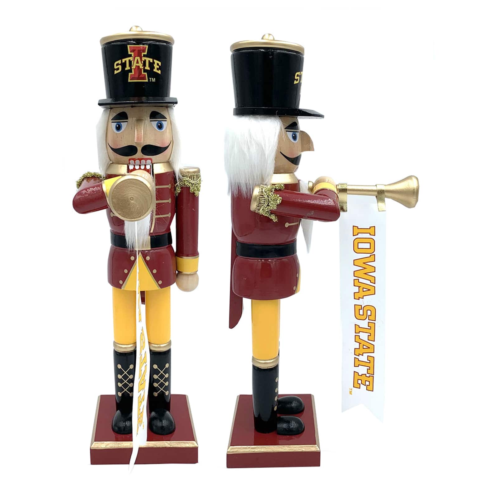 14" College Bugler Nutcracker By Santasworkshop in Iowa State | 14.25" x 4" x 6.5" | Michaels®