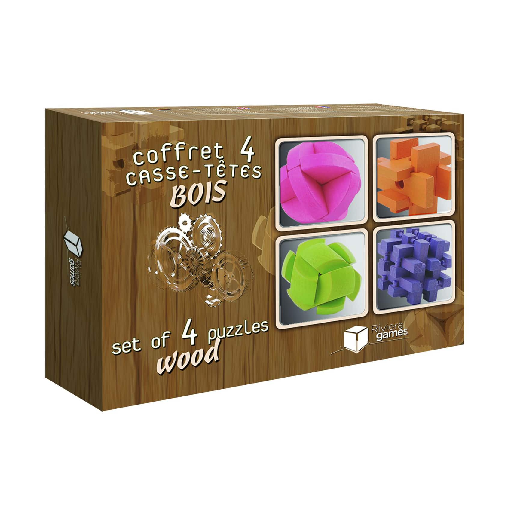 Set of 4 Wood Puzzles