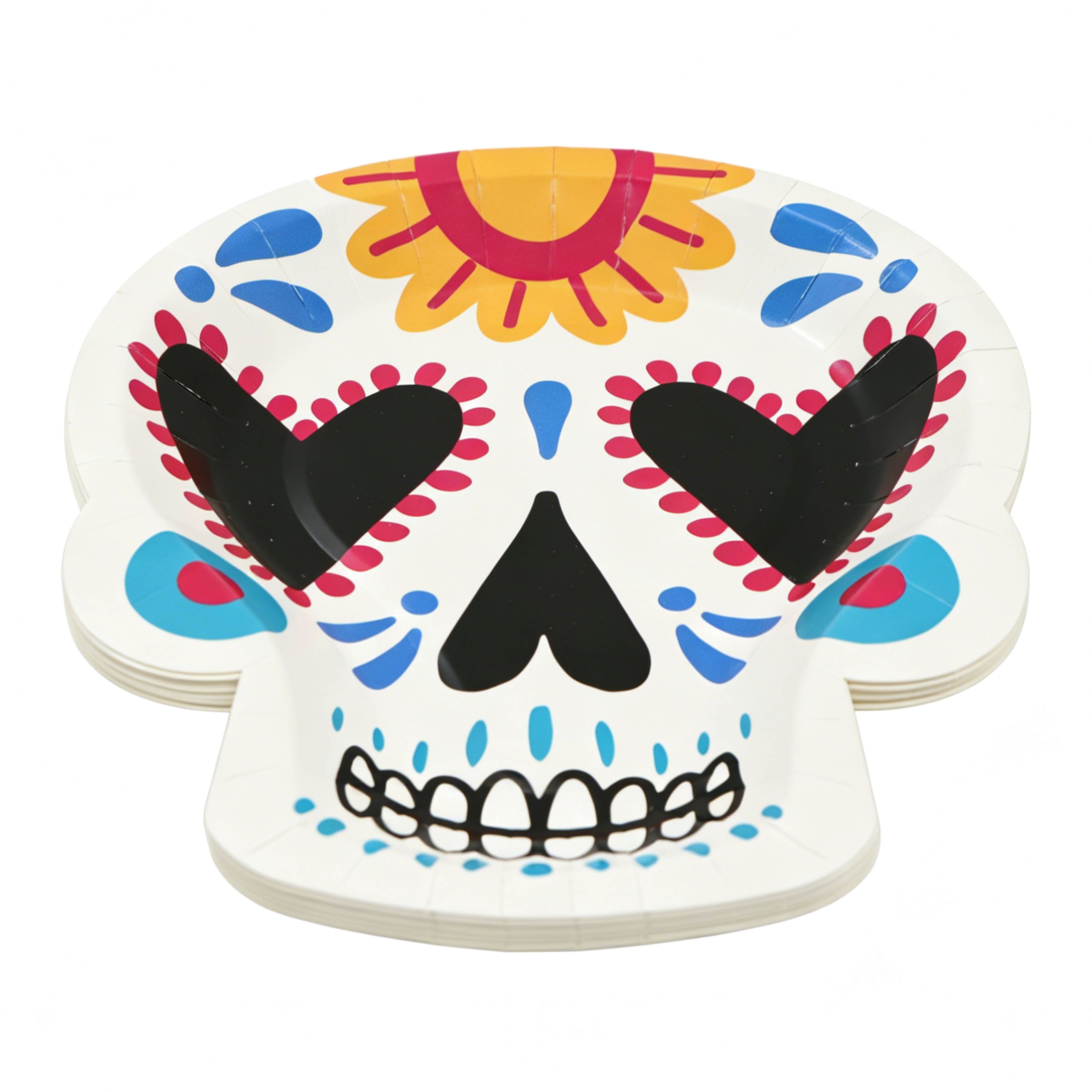 7" Skull with Heart Eyes Paper Plates, 10ct. by Ashland®