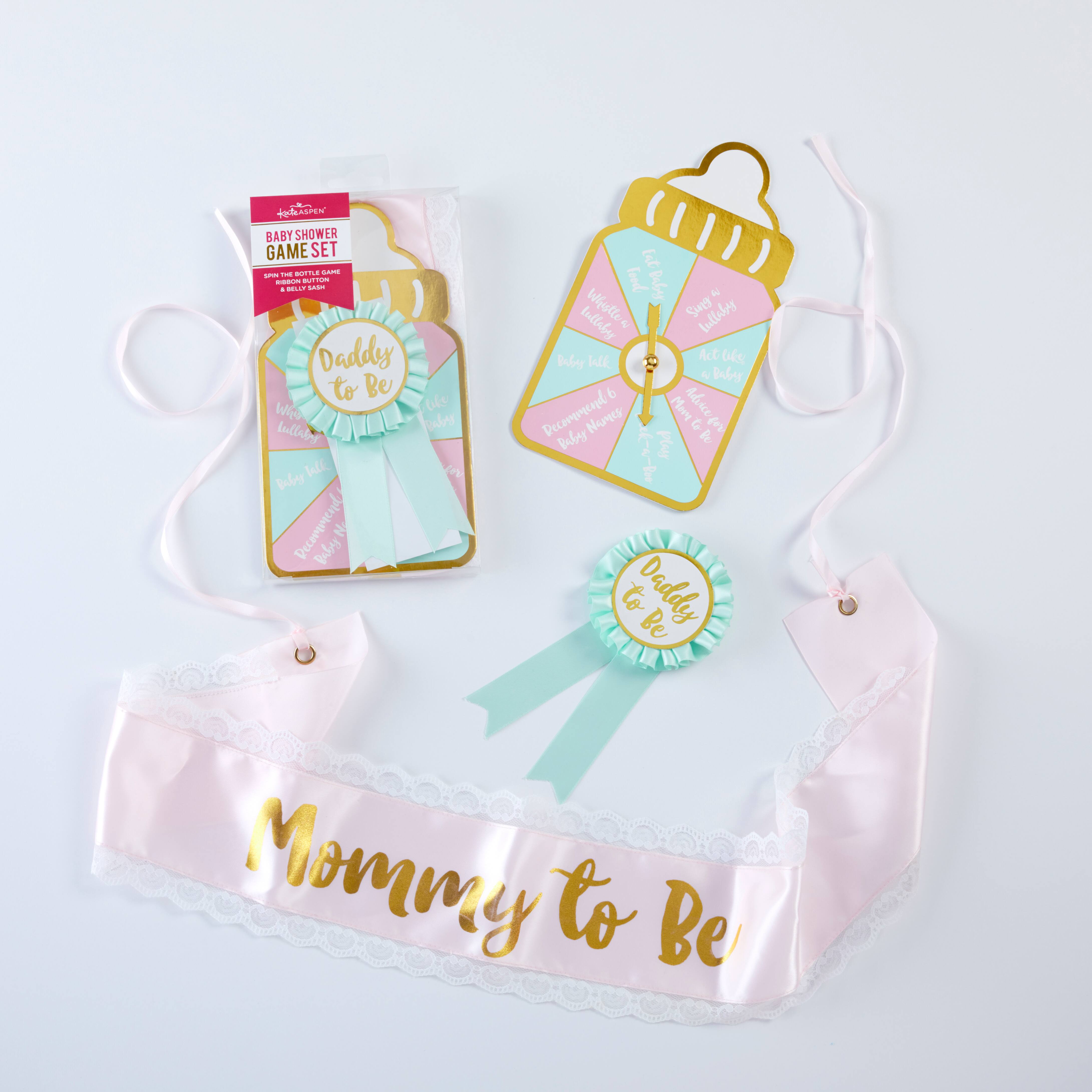 Kate Aspen® Baby Shower Belly Sash & Game Set