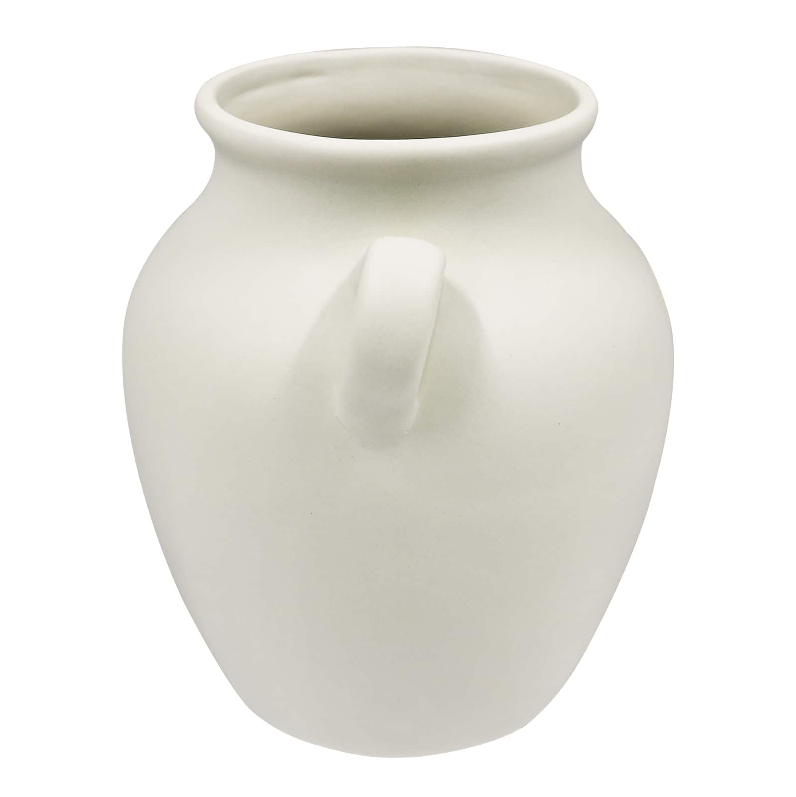 8.5" White Ceramic Vase Tabletop Décor by Ashland®