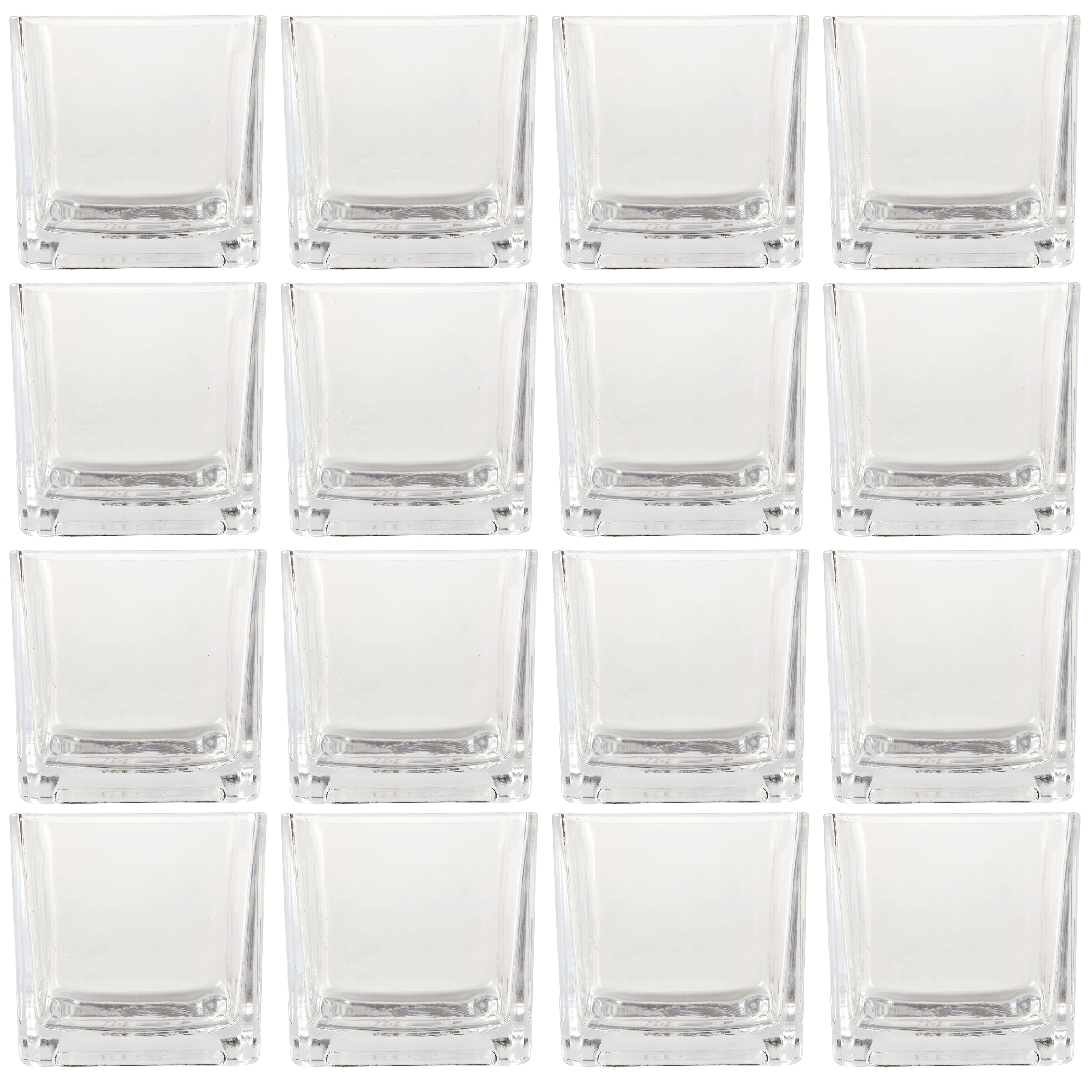 12 Pack: 6" Cube Glass Vase by Ashland®