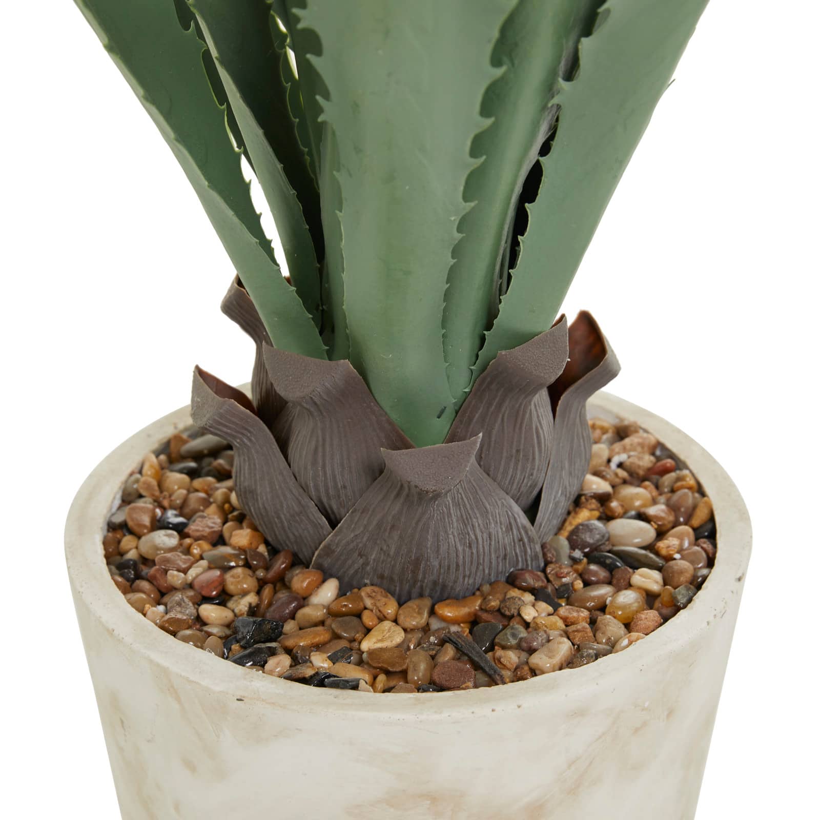 2.5ft. Potted Beige Plastic Contemporary Artificial Foliage
