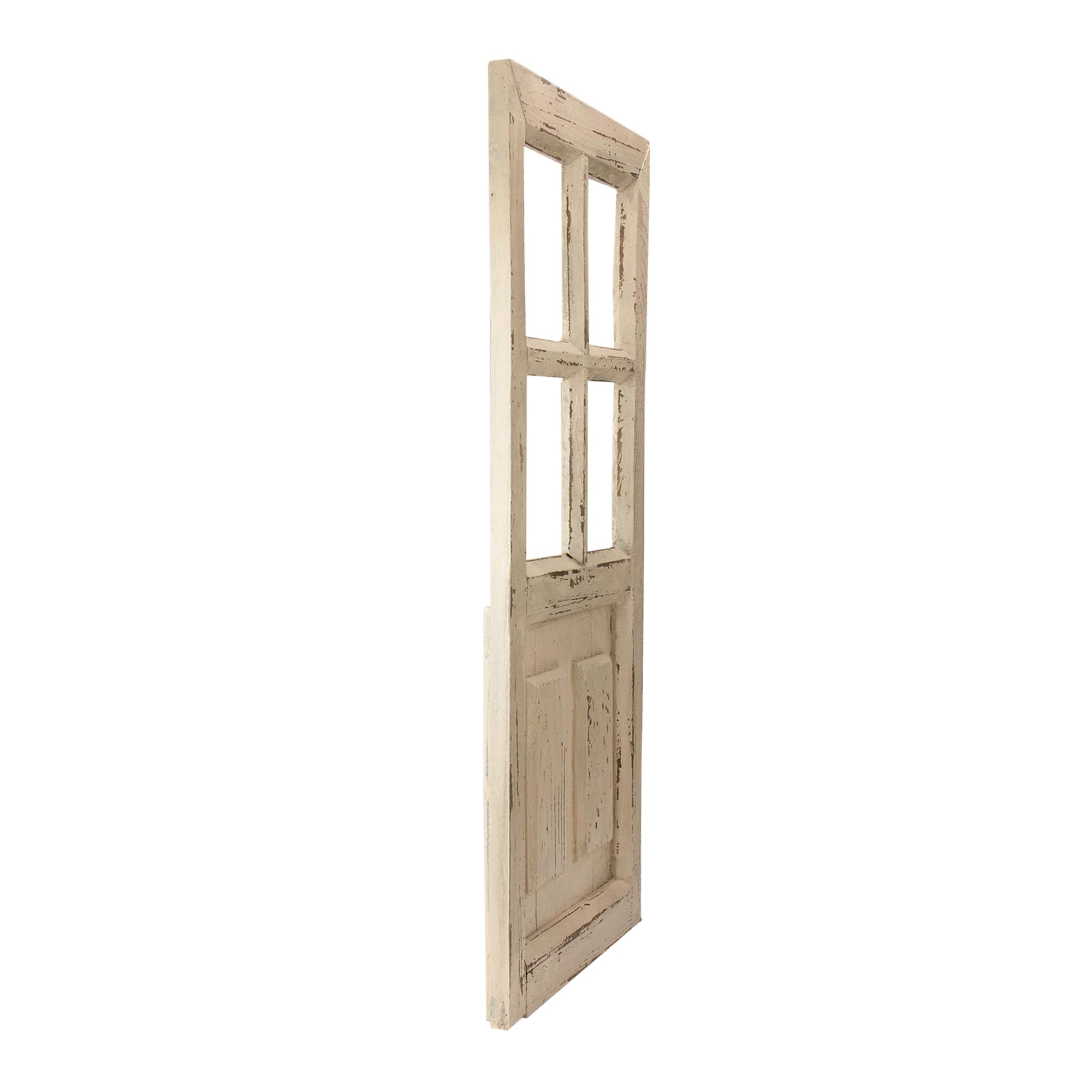 2.3ft White Miniature Wooden Door Wall Hanging Decoration