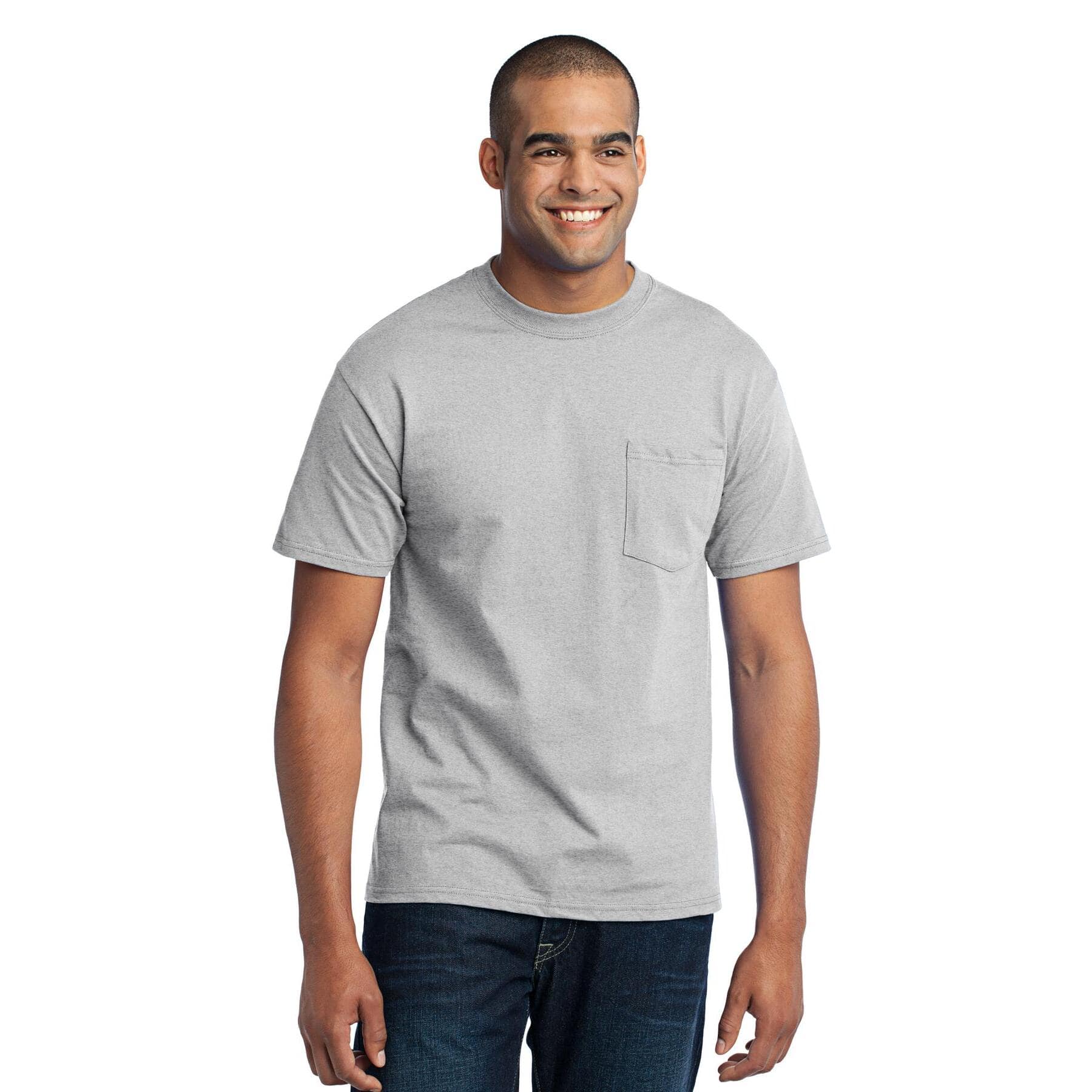Port & Company® Core Blend Pocket Adult Tall Tee