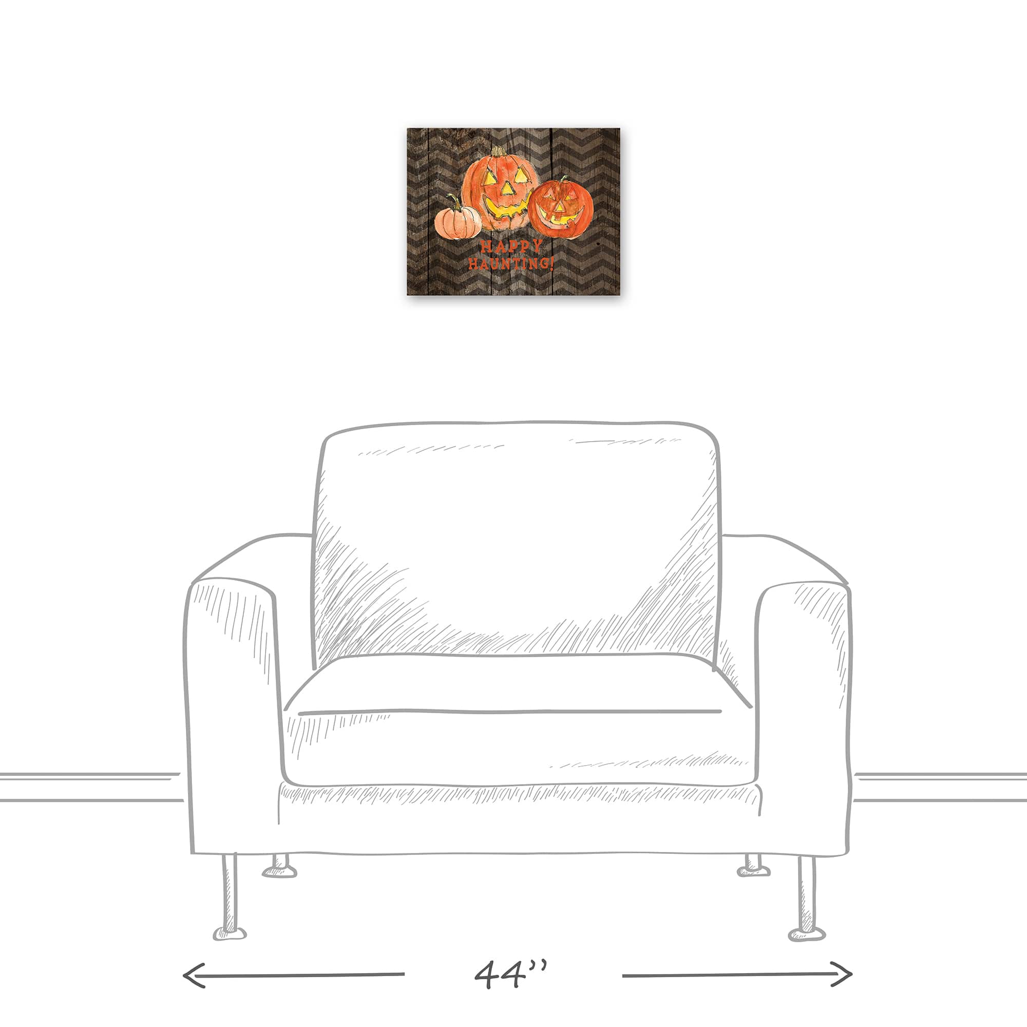 Happy Haunting Canvas Wall Art