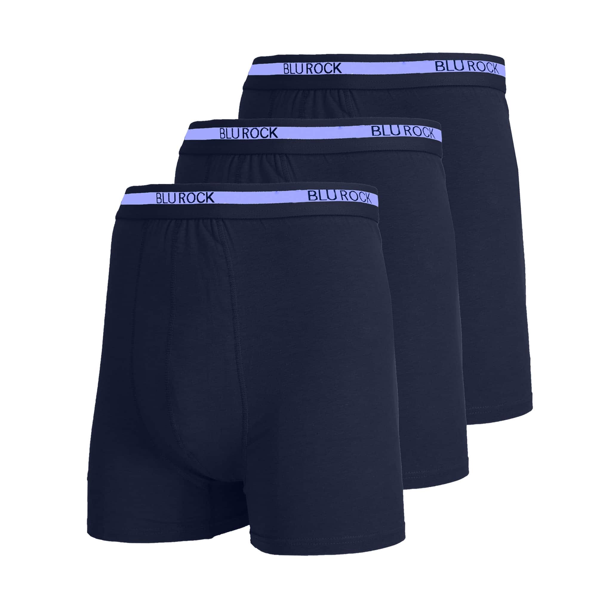 Galaxy by Harvic Men's Stretch Cotton Boxer Briefs 3 Pack