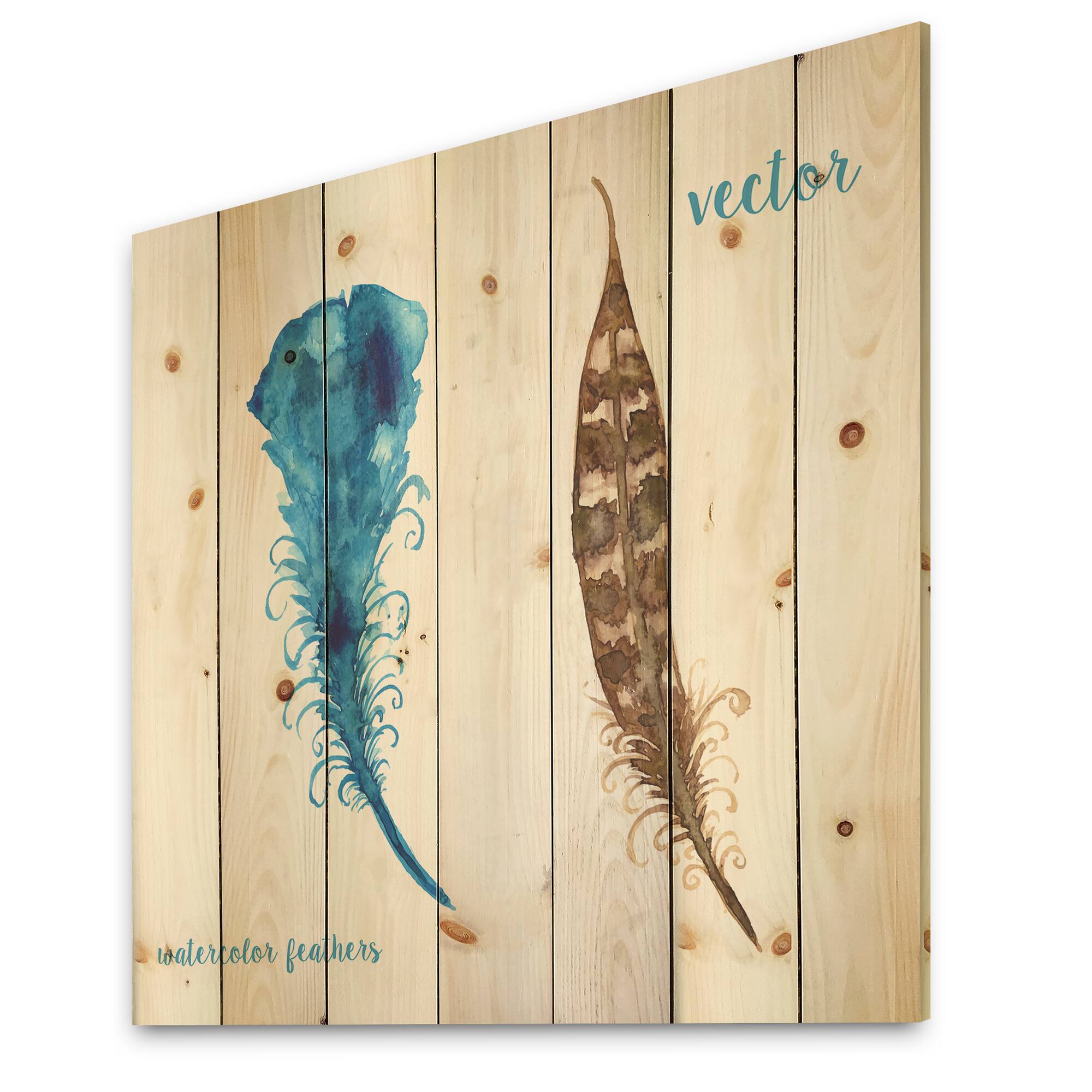Designart - Ethnic Boho Feathers