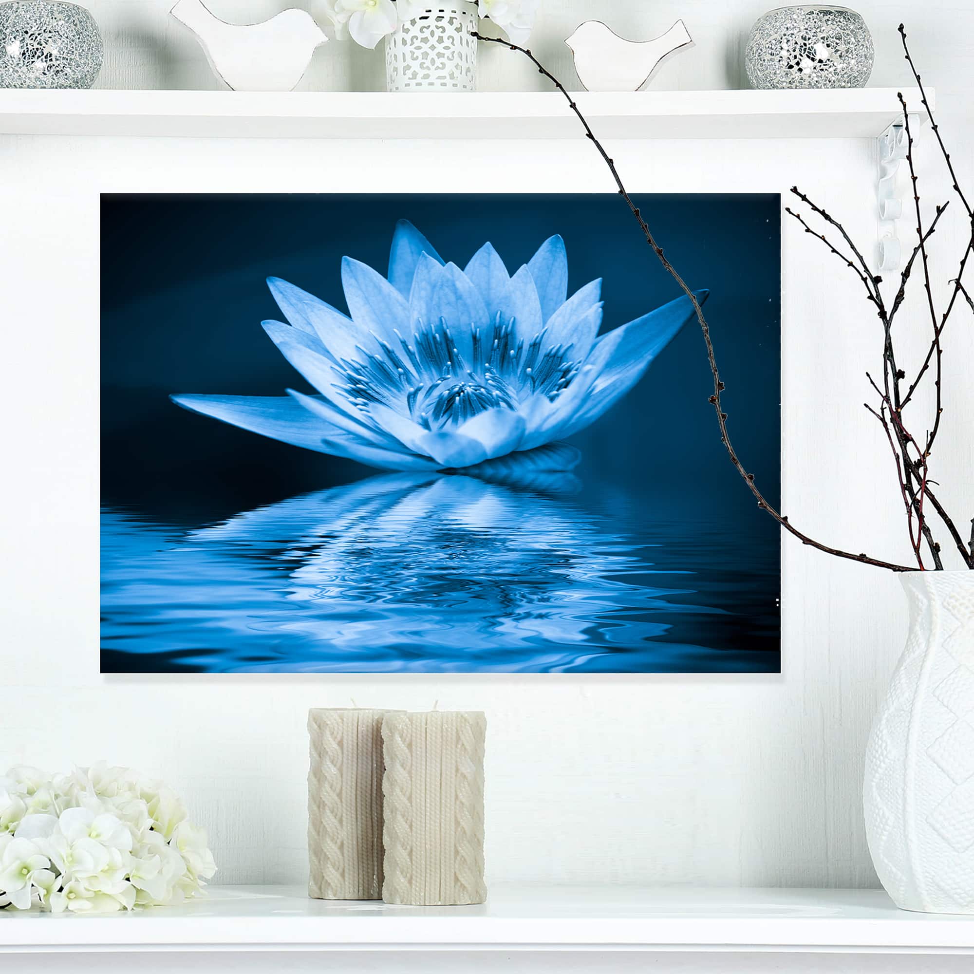 Designart - Blue Water Lily