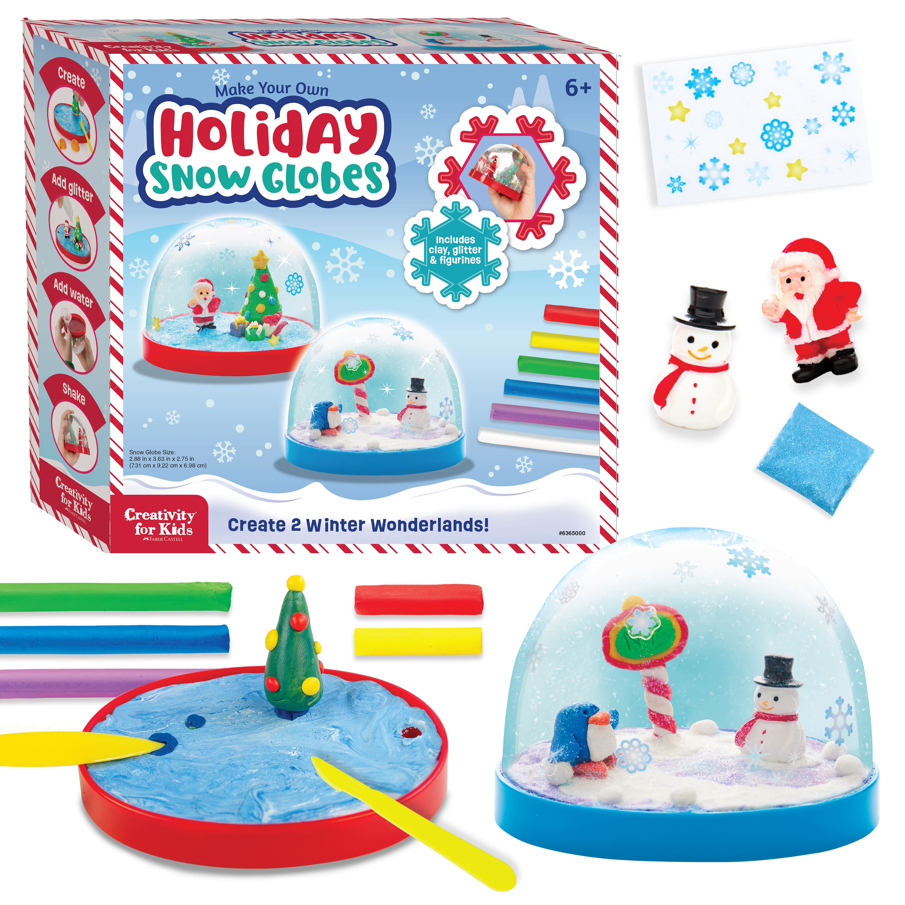 Creativity for Kids® Make Your Own Holiday Snow Globes