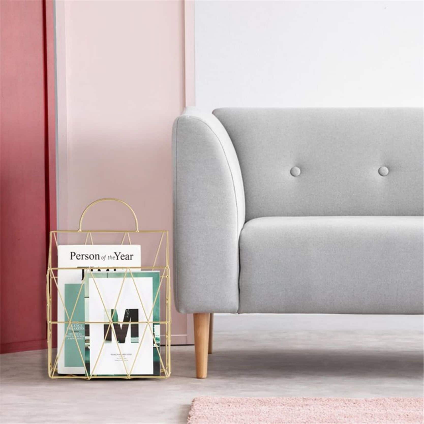 NEX™ Gold Wall-Mounted Metal Files Holder