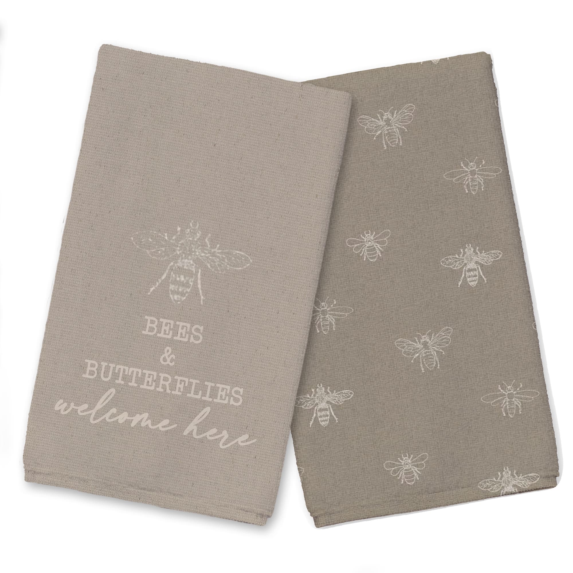 Bees & Butterflies Welcome Tea Towel Set