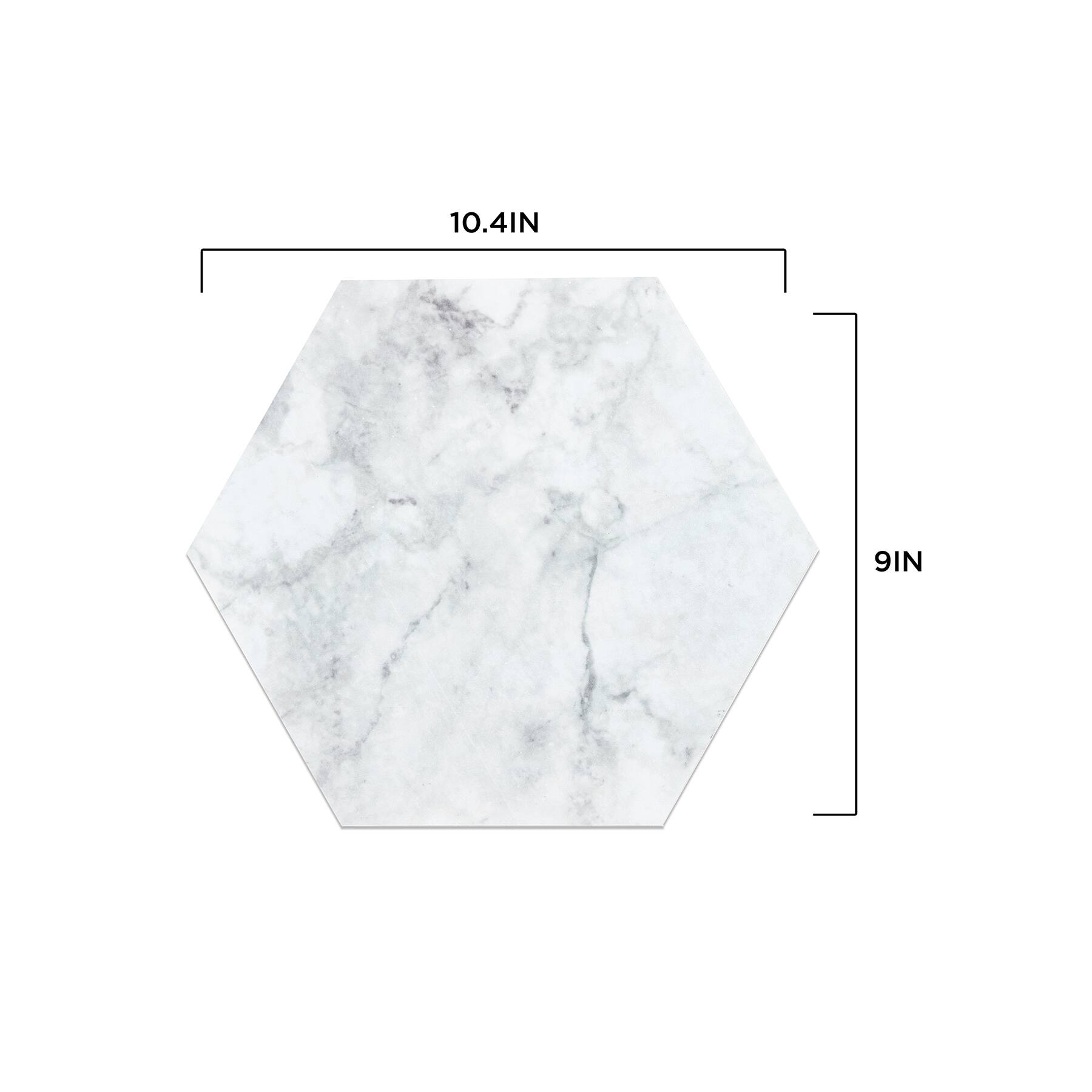 FloorPops Milena Peel & Stick Hexagon Floor Tiles