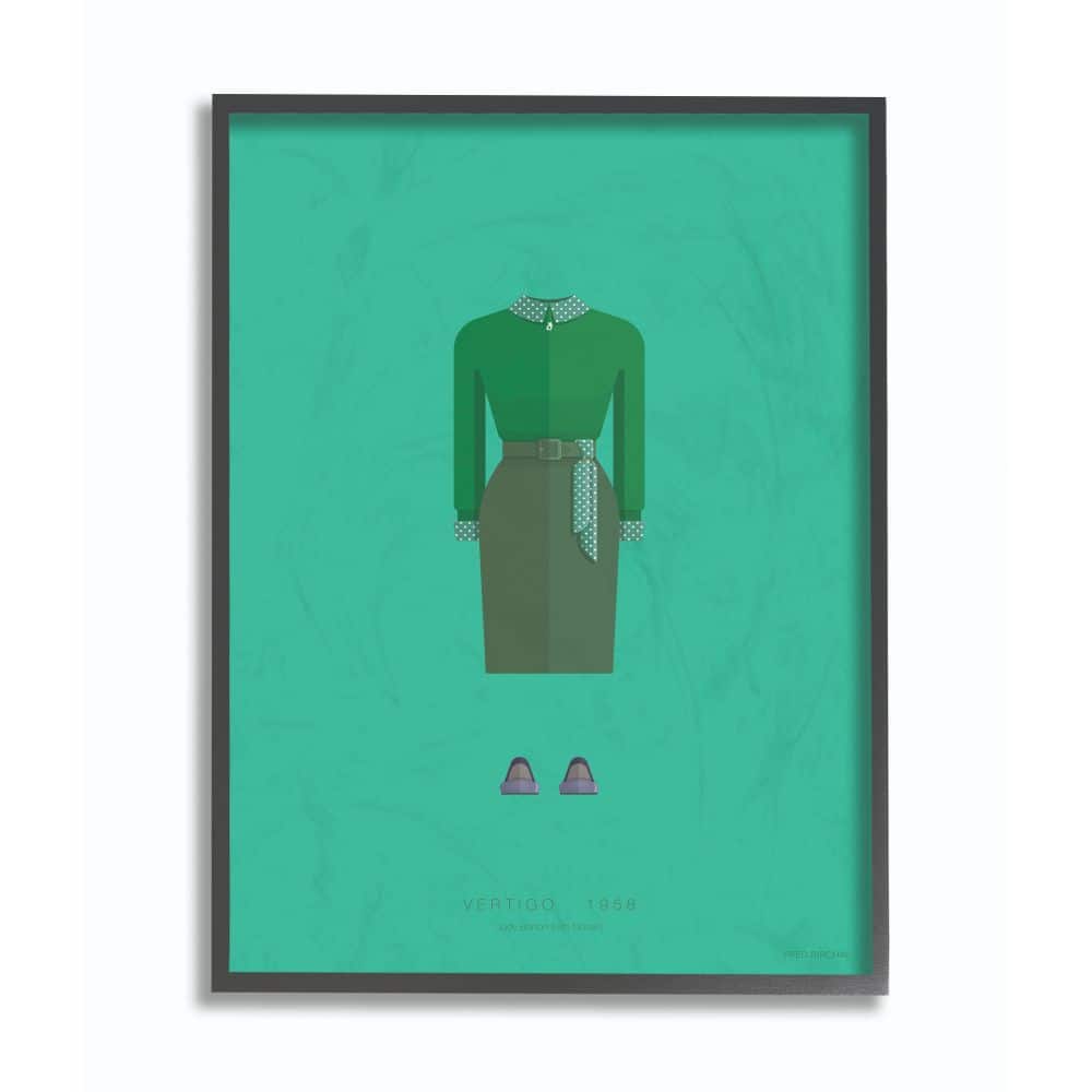 Stupell Industries Vertigo Fashion Design Black Framed Wall Art