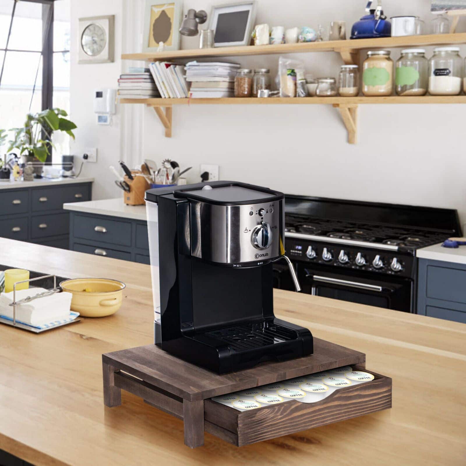 NEX™ 36-Pod Dark Brown Wood K-Cup Coffee Pods Holder