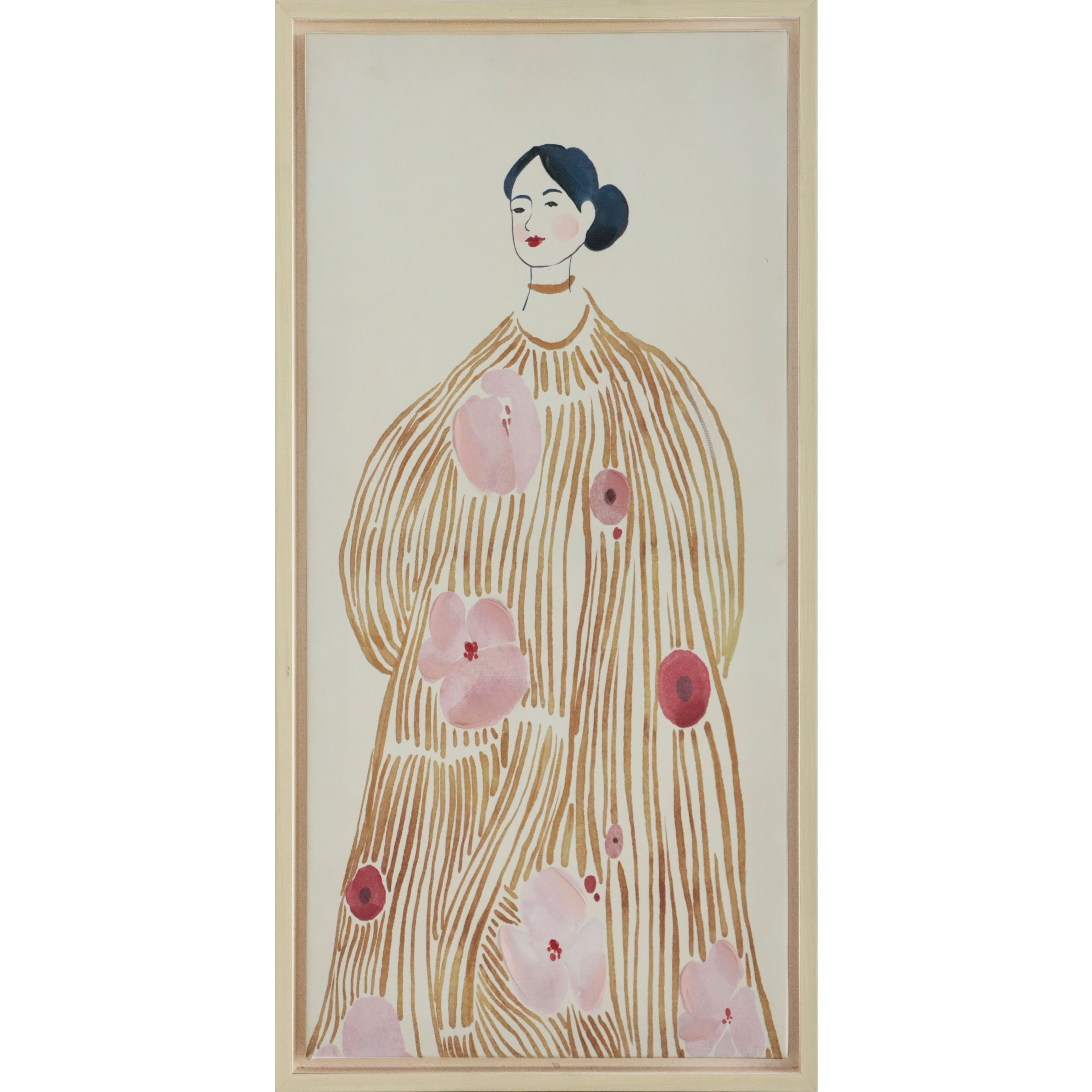 9" x 18" Floral Golden Lady Wall Décor by Ashland®