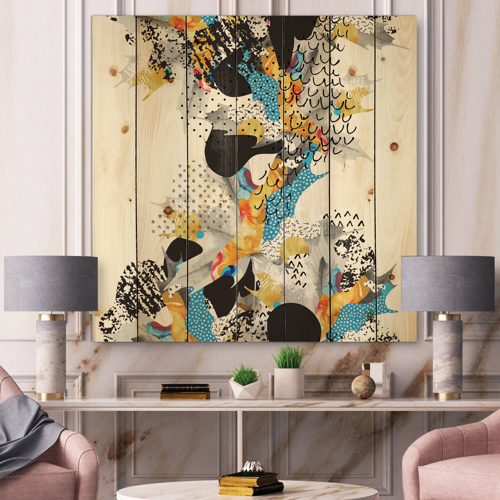 Designart - Minimal Fluid Shapes In Bauhaus Memphis Style