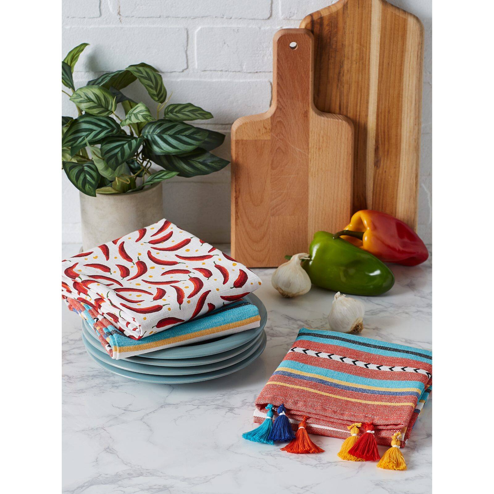 DII® Verano Chilis Dishtowel Set
