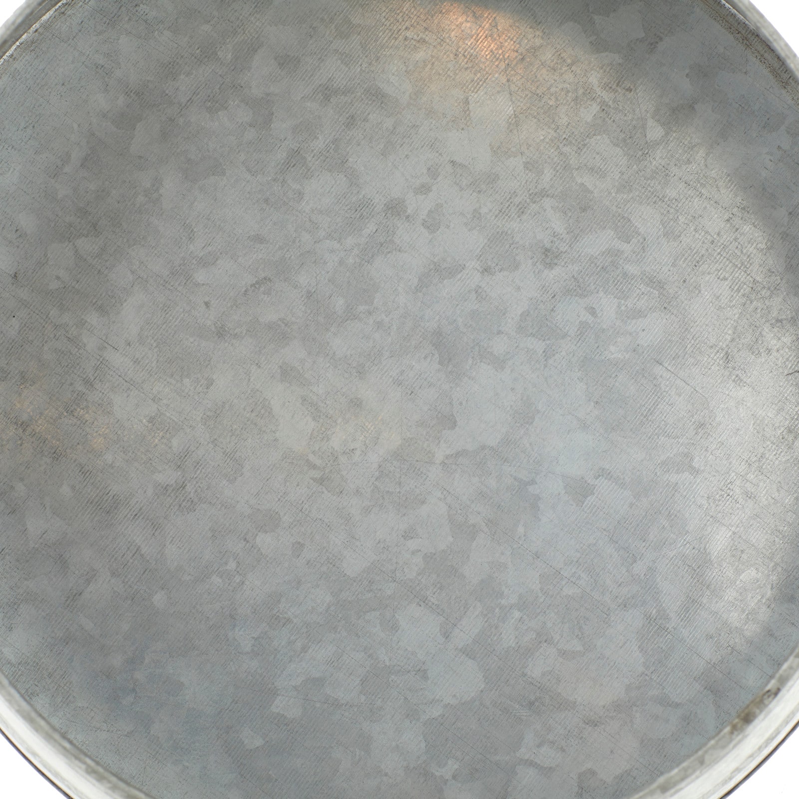 Set of 3" Grey Metal Farmhouse Tray, 18", 16", 14"