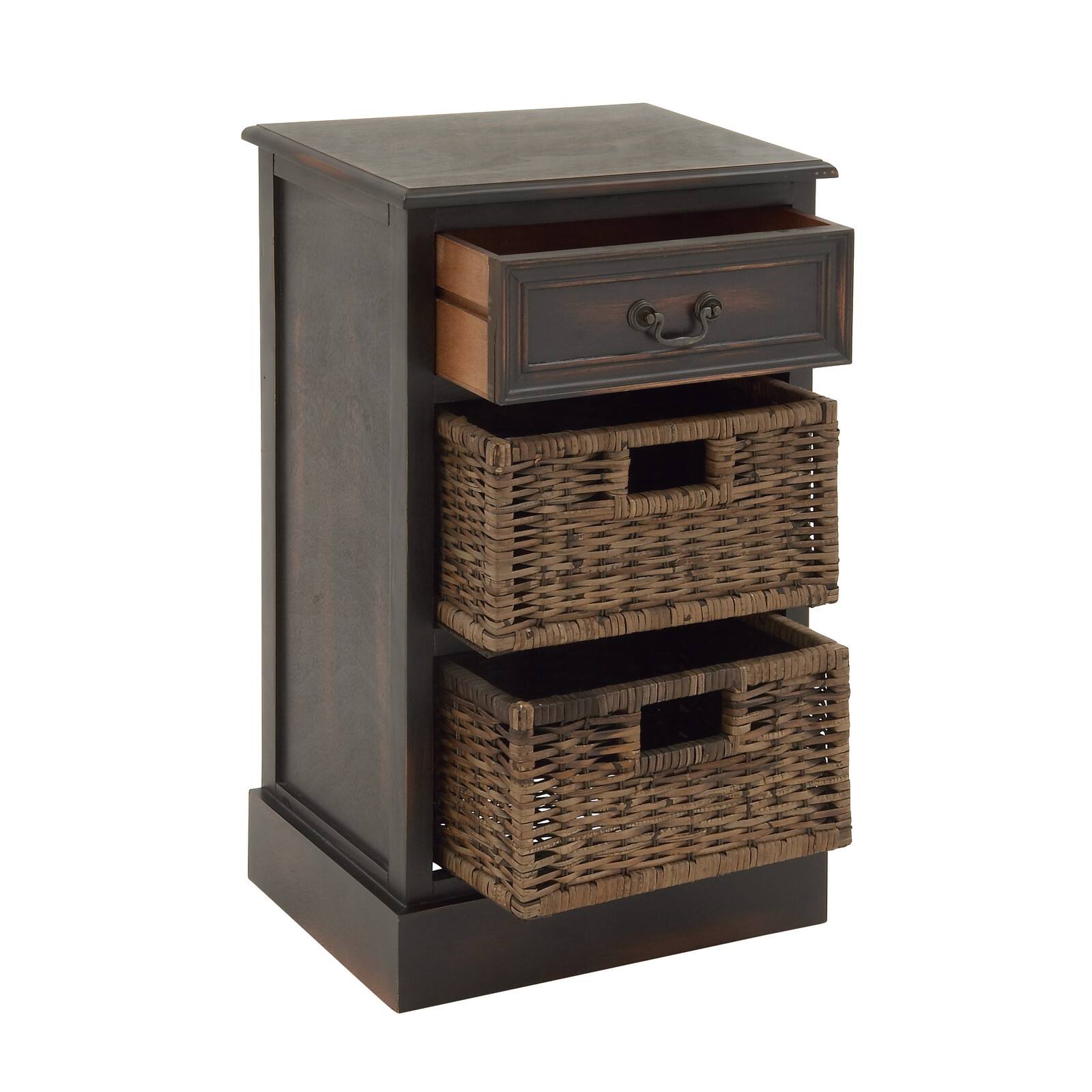 28'' Maroon Traditional Wood Storage Unit