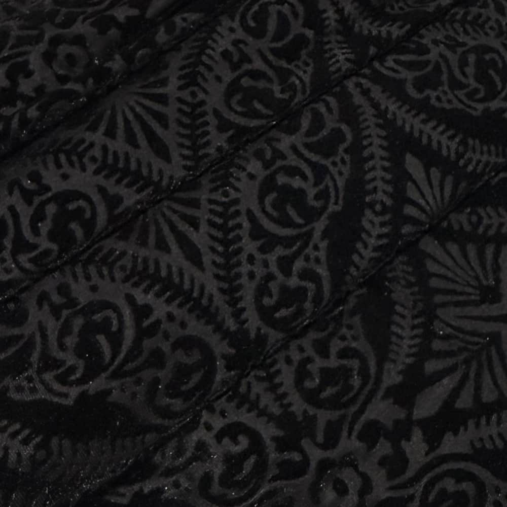 Feldman Black Design Velvet Fabric