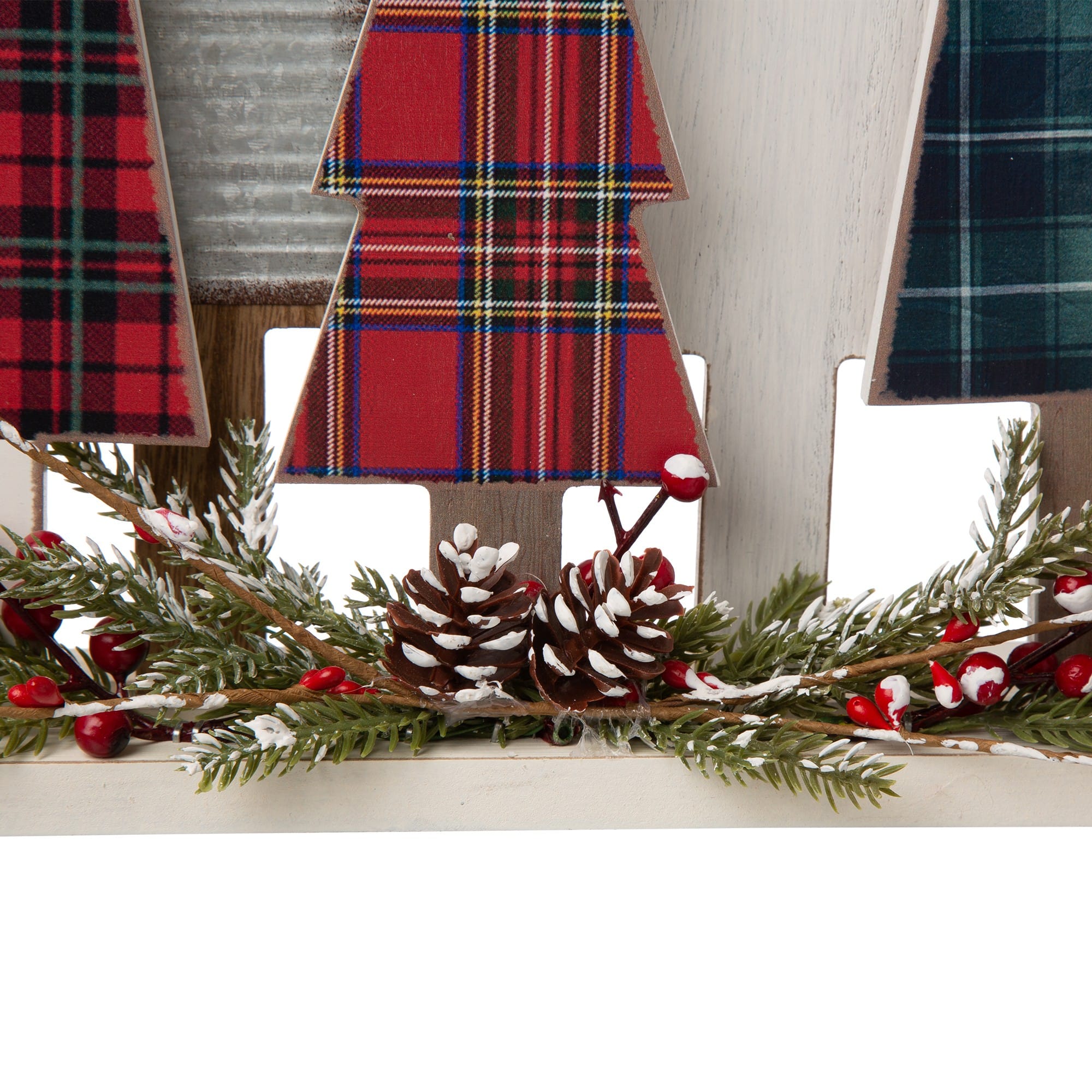 Glitzhome® 14" Wooden Christmas Tree Table Décor