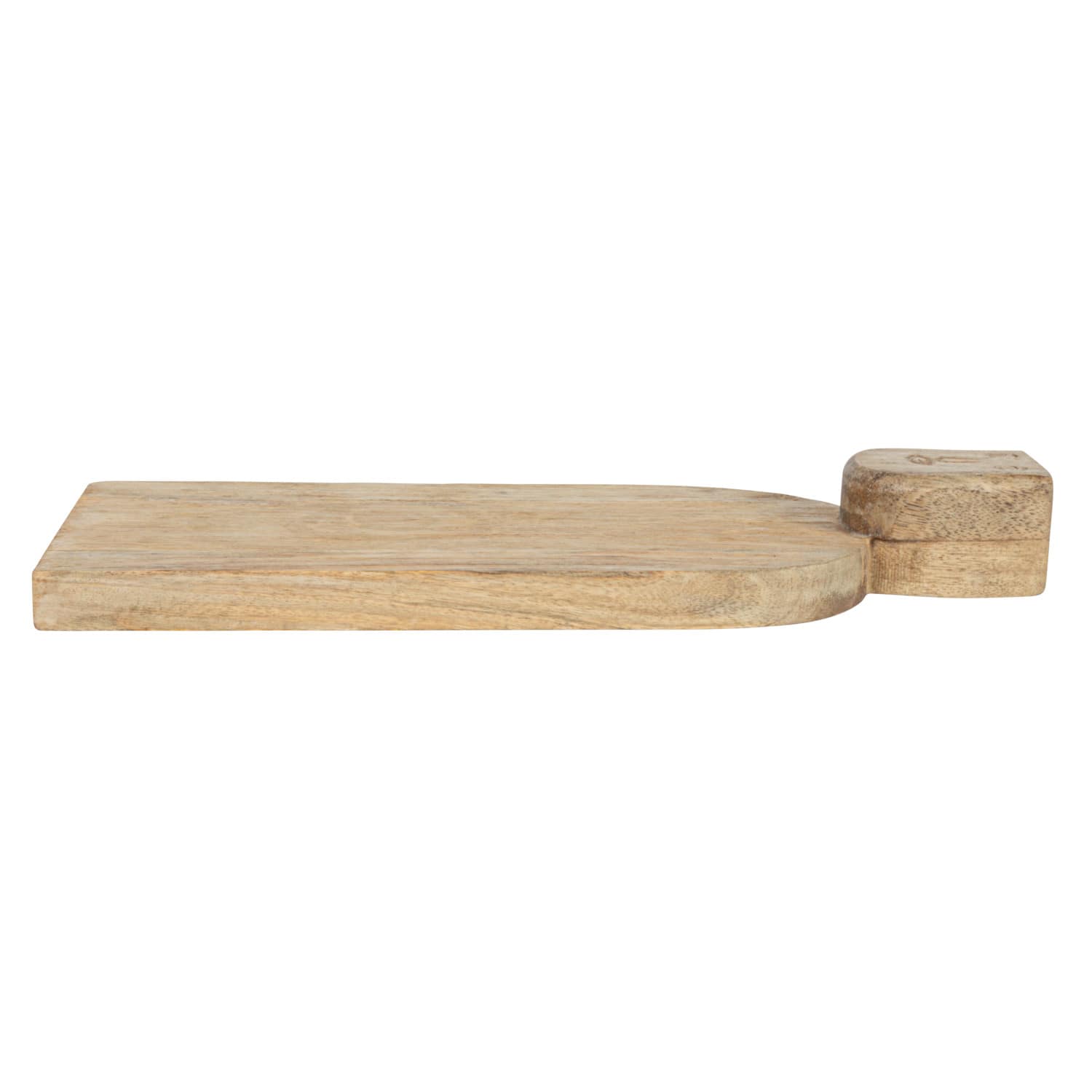 Hello Honey® Hand-Carved Mango Wood Cutting Board with Face Handle