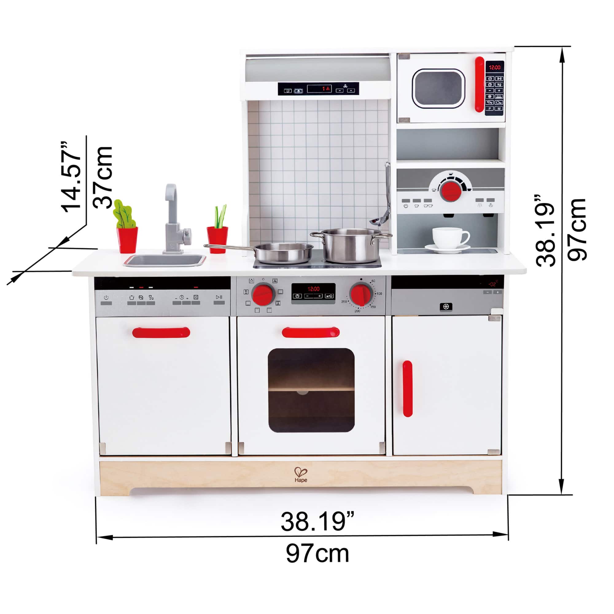 Hape All-In-1 Kitchen Kid's Wooden Toy Playset