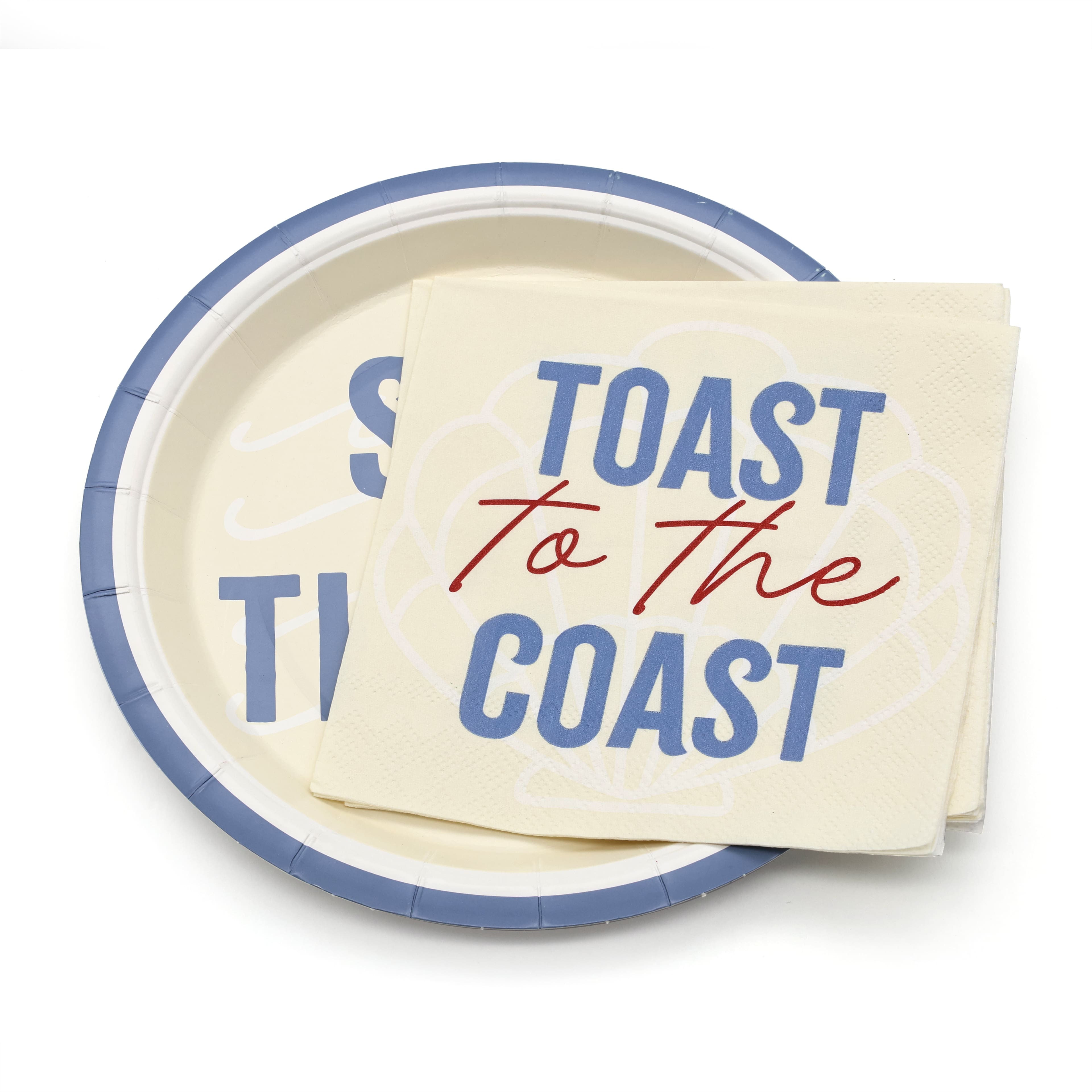 7" Modern Coast Seas the Day Snack Plates, 10ct. by Celebrate It™