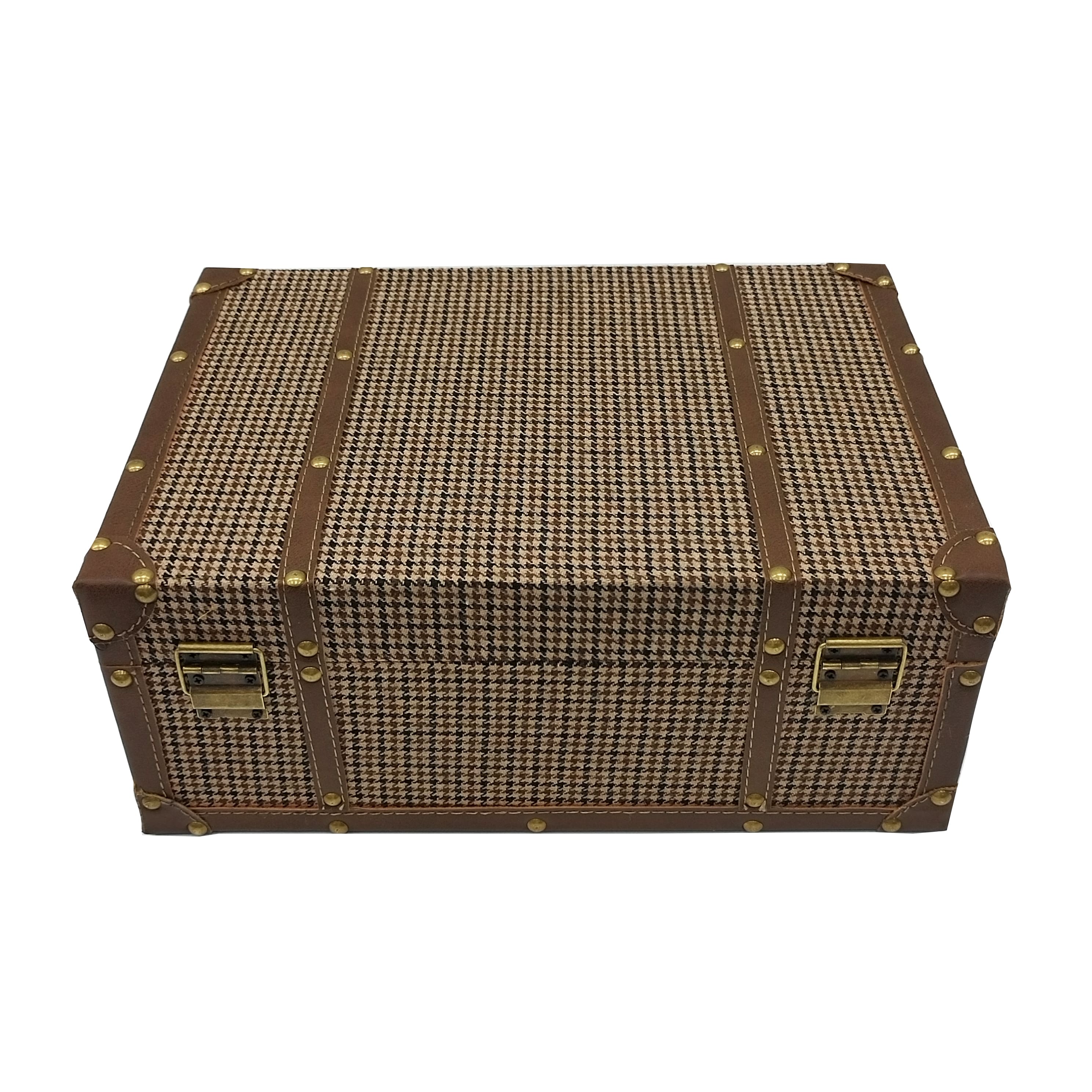 Medium Plaid Suitcase Decorative Box by Ashland®