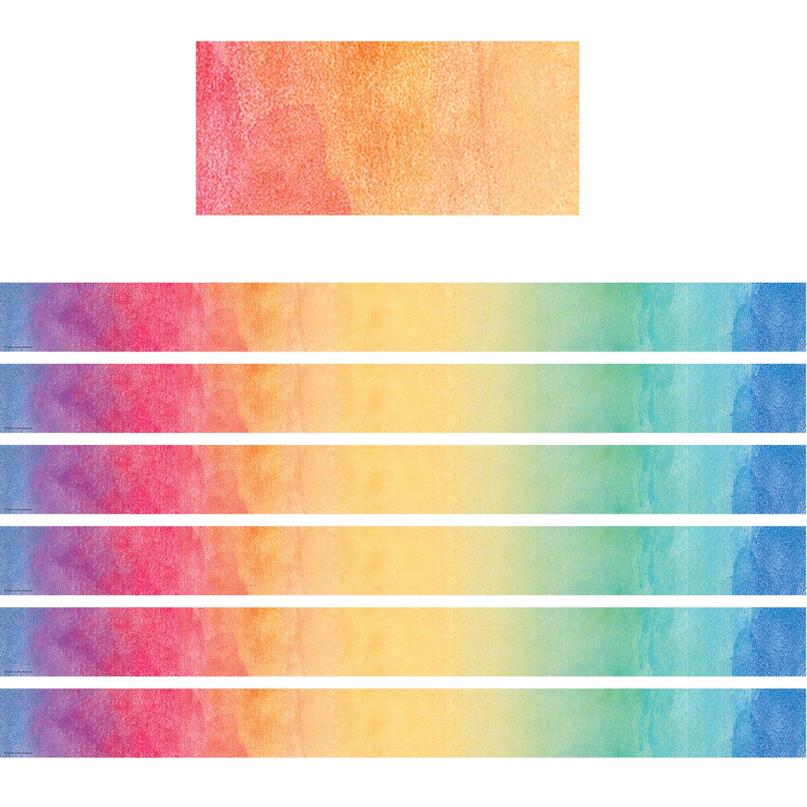 Teacher Created Resources Watercolor Border, 210ft.