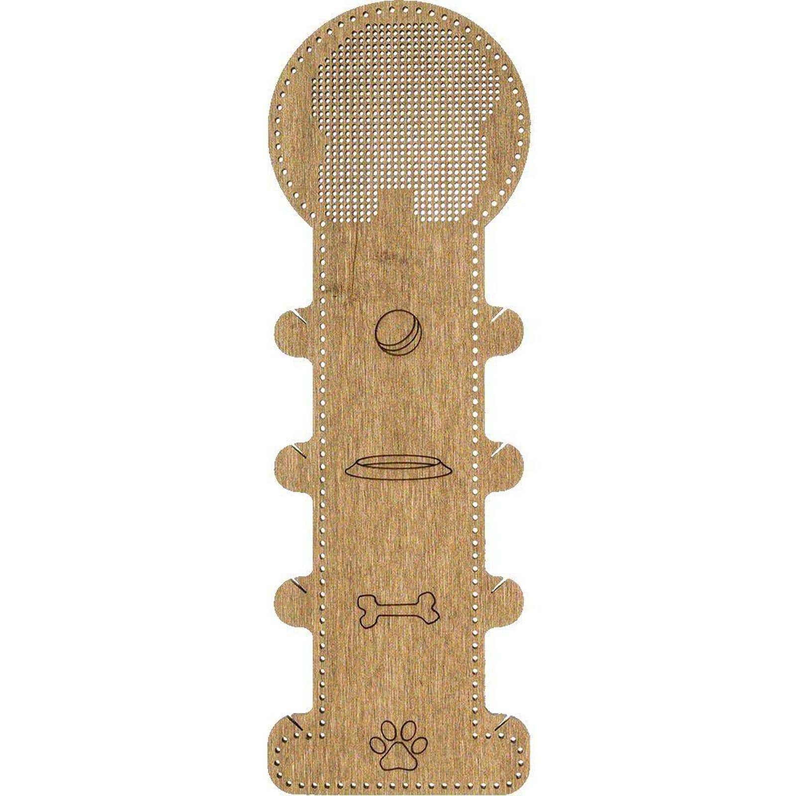Wonderland Crafts Dog Embroidery Blank Wood Organizer