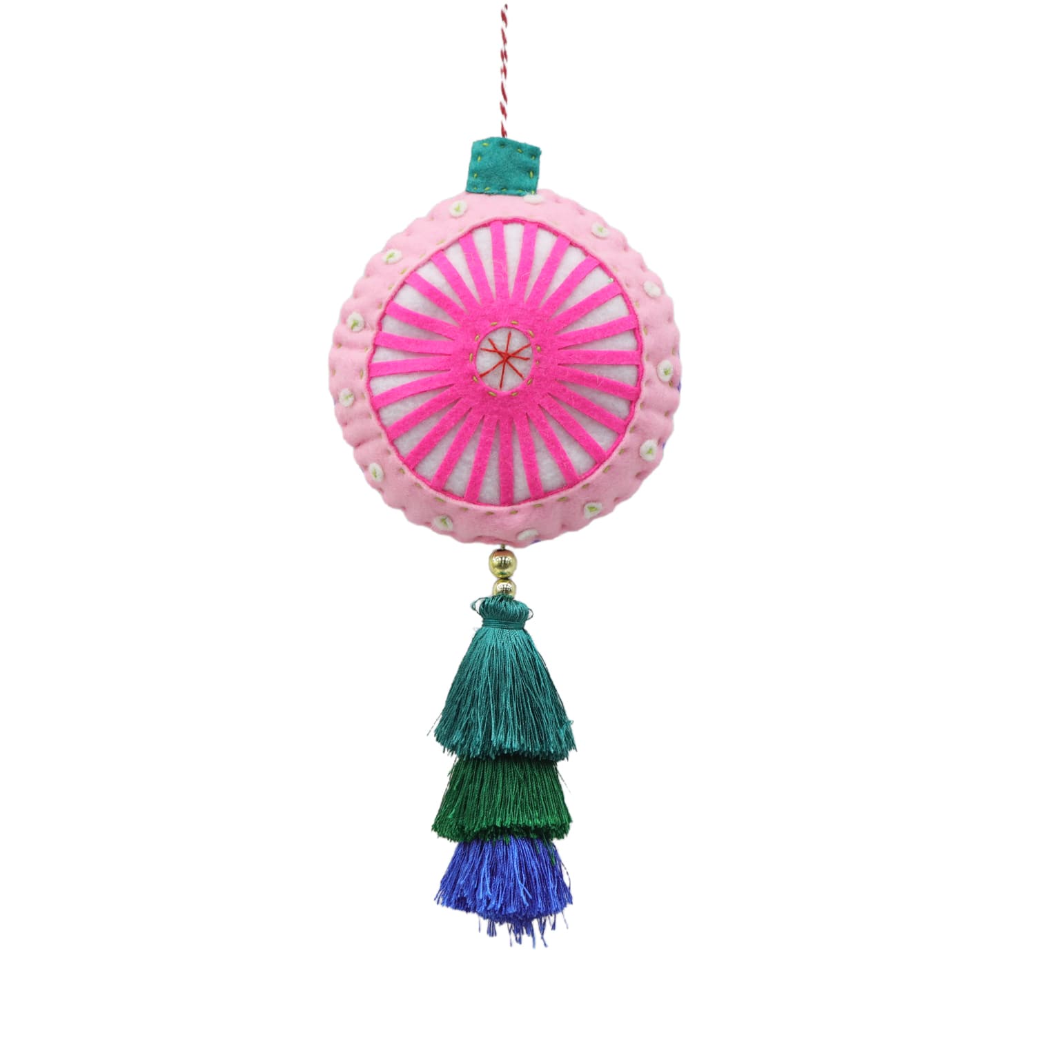 Michaels, 12" Felt Round Wall Tassel Décor by Ashland® – Category: Merry Kitschmas