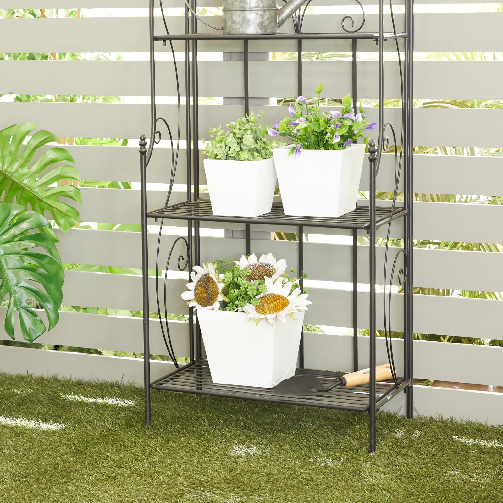 White Modern Planter, Set of 3" 7", 11", 5"
